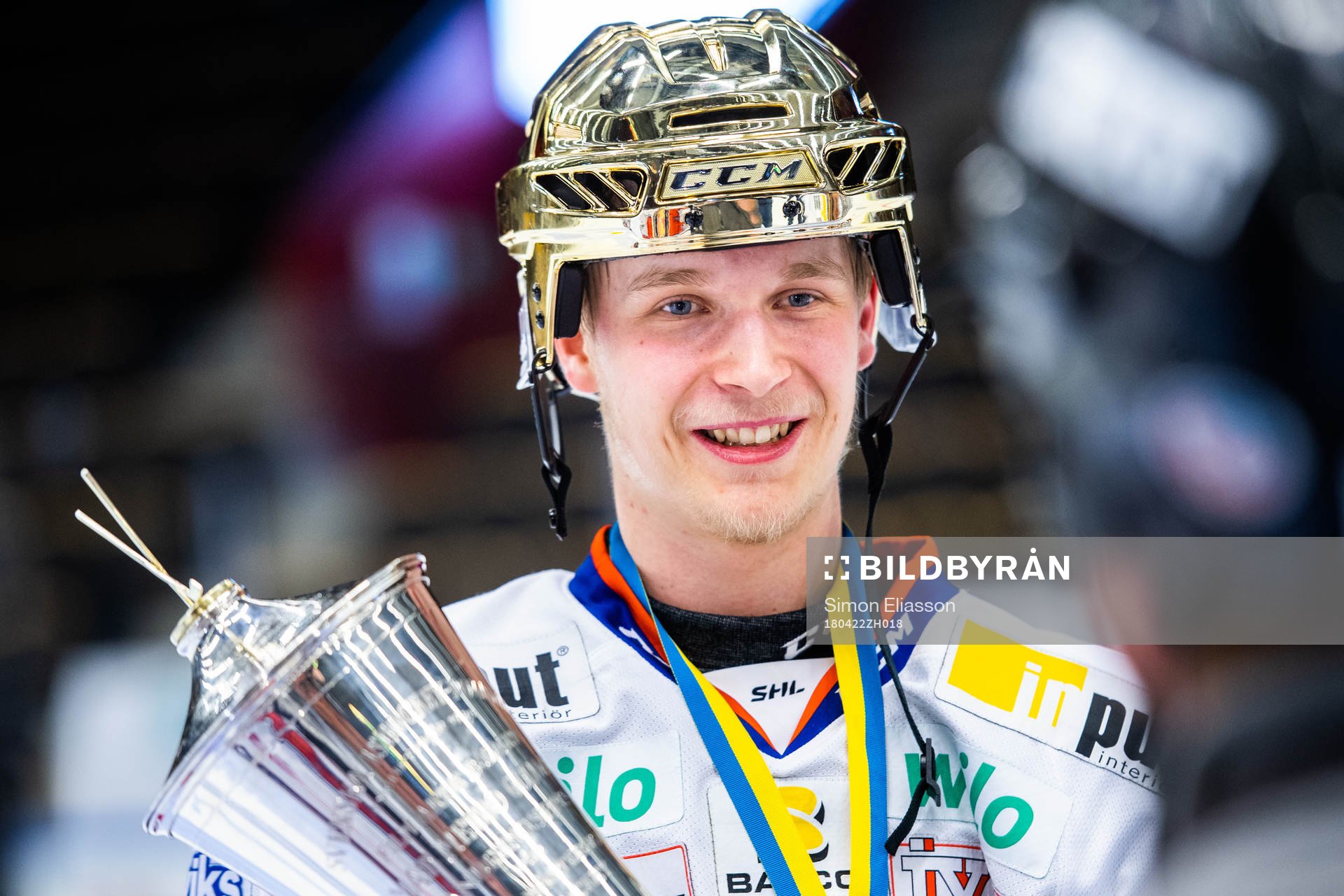 Växjös Elias Pettersson jublar