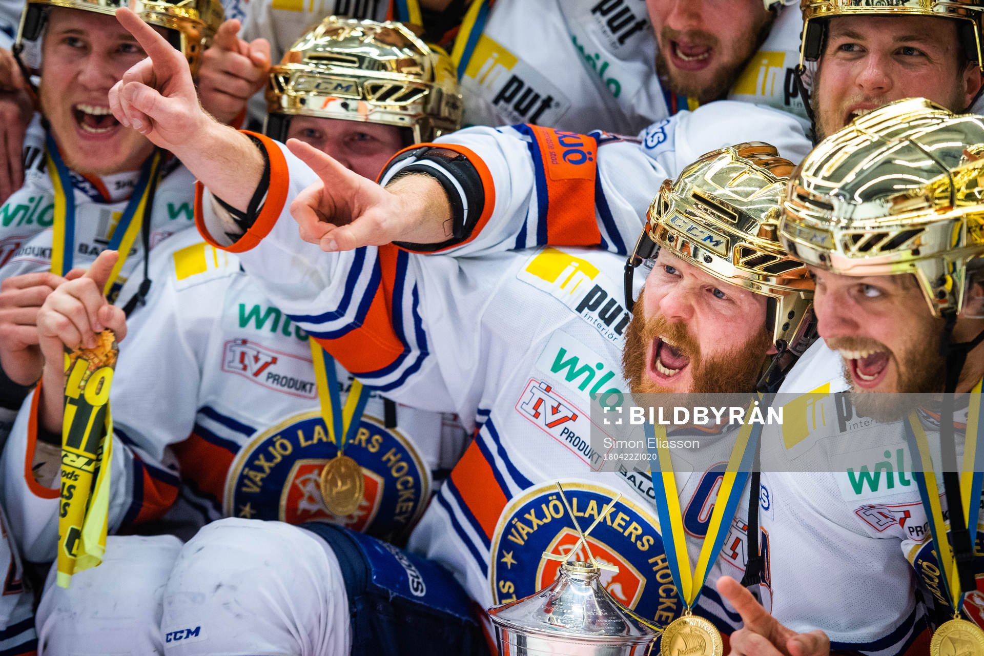 Växjös Liam Reddox jublar