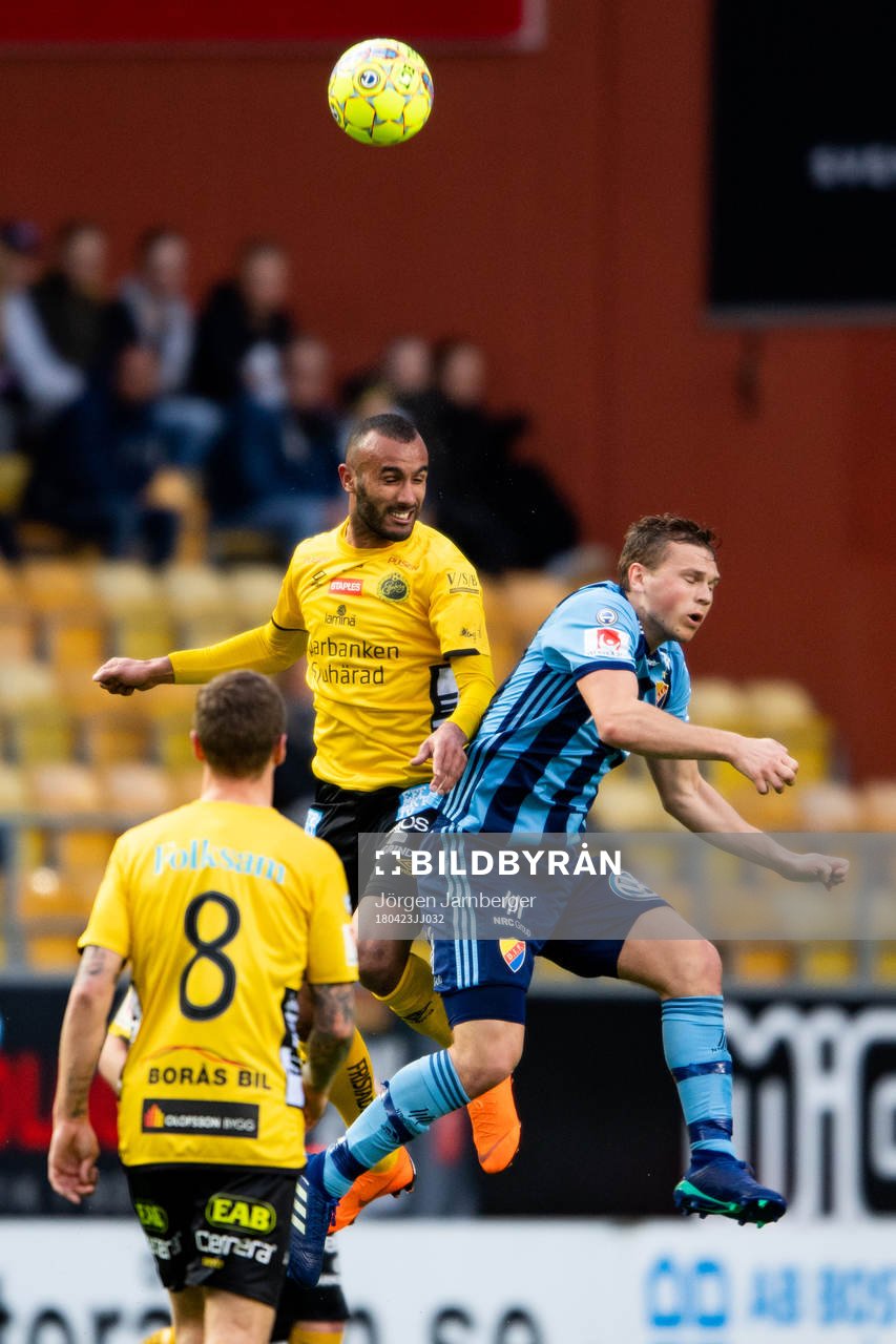 Elfsborgs Issam Jebali och Djurgårdens Jesper Karlström