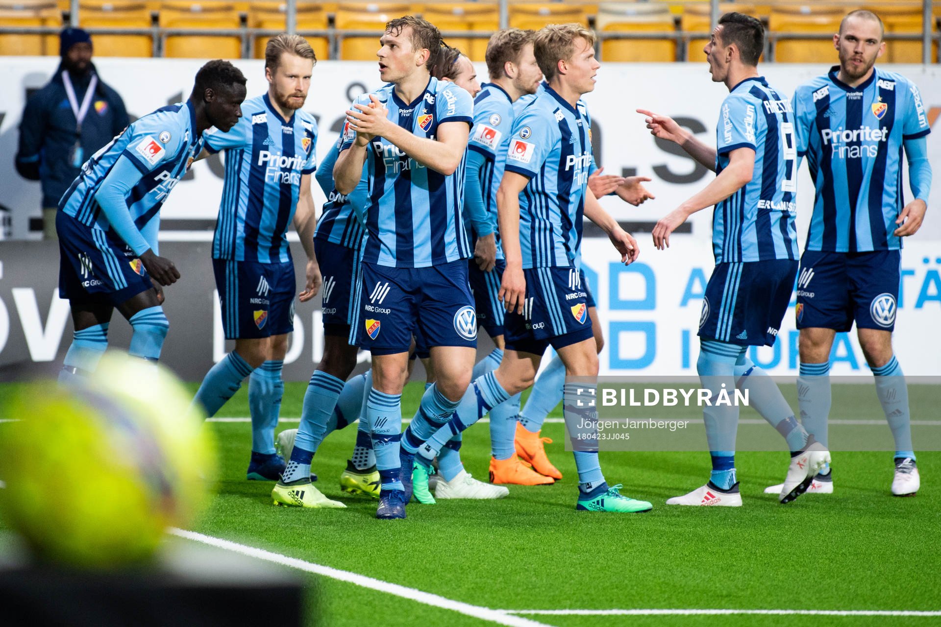 Djurgårdens spelare jublar