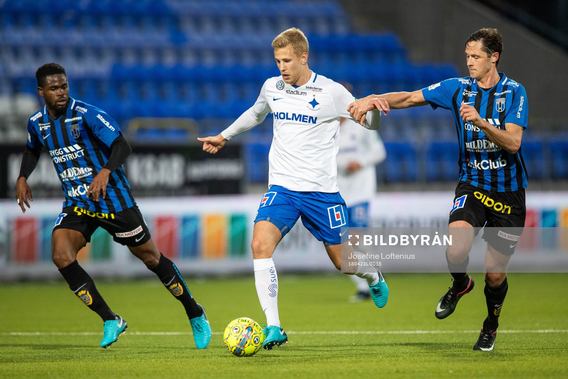 Norrköpings Filip Dagerstål och Sirius Abdul Razak samt