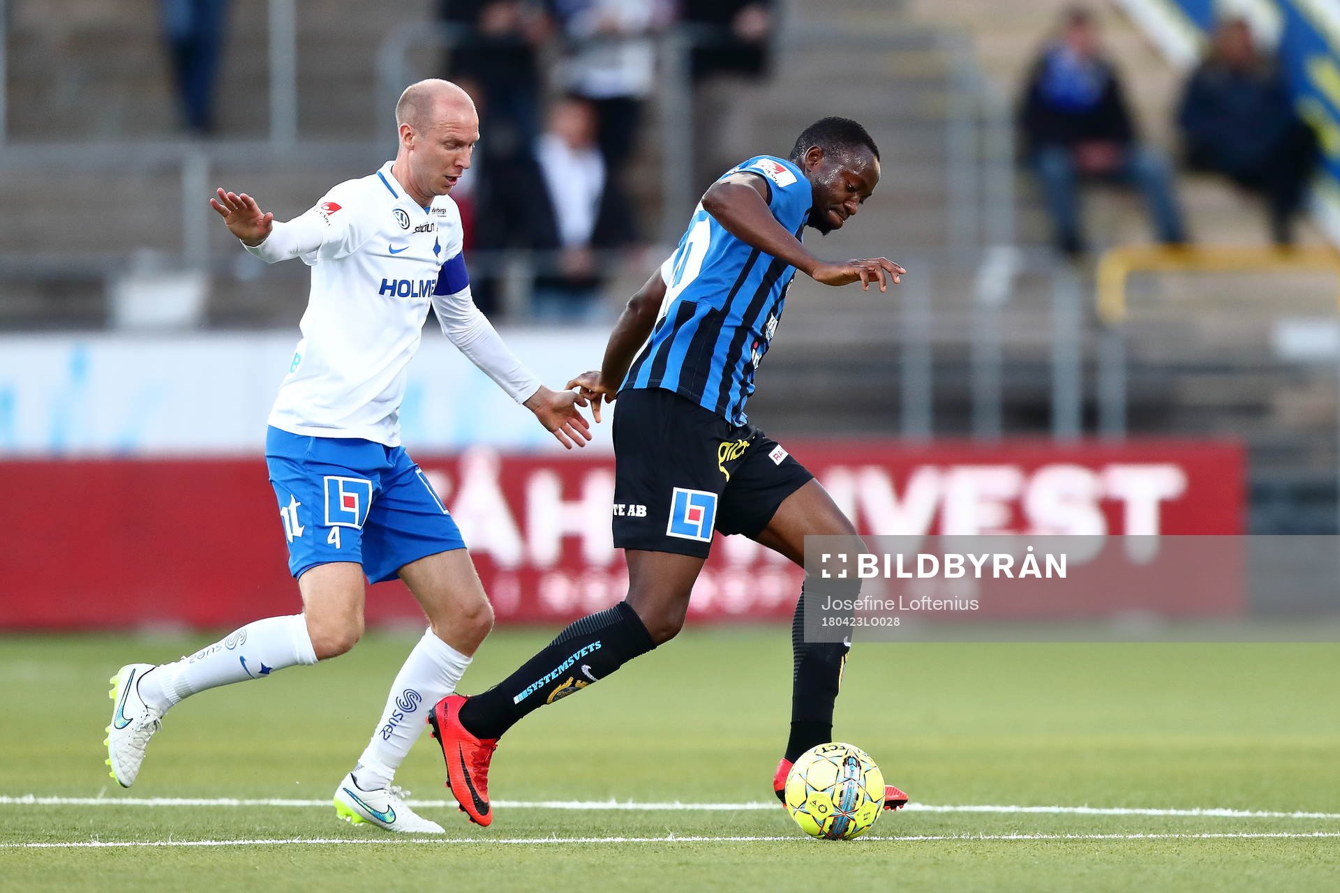 Norrköpings Andreas Johansson och Sirius Moses Ogbu