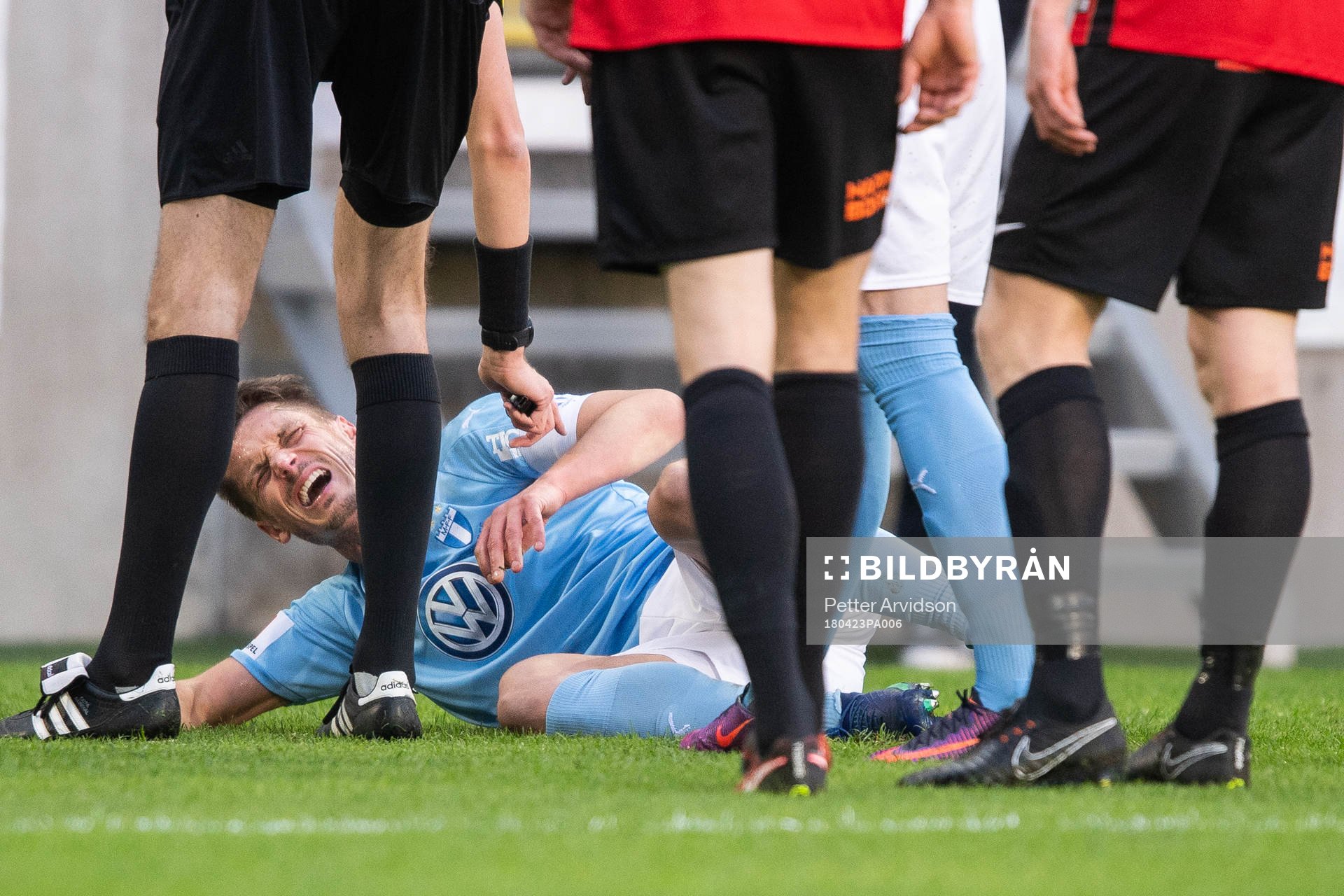 Malmö FFs Markus Rosenberg grimaserar
