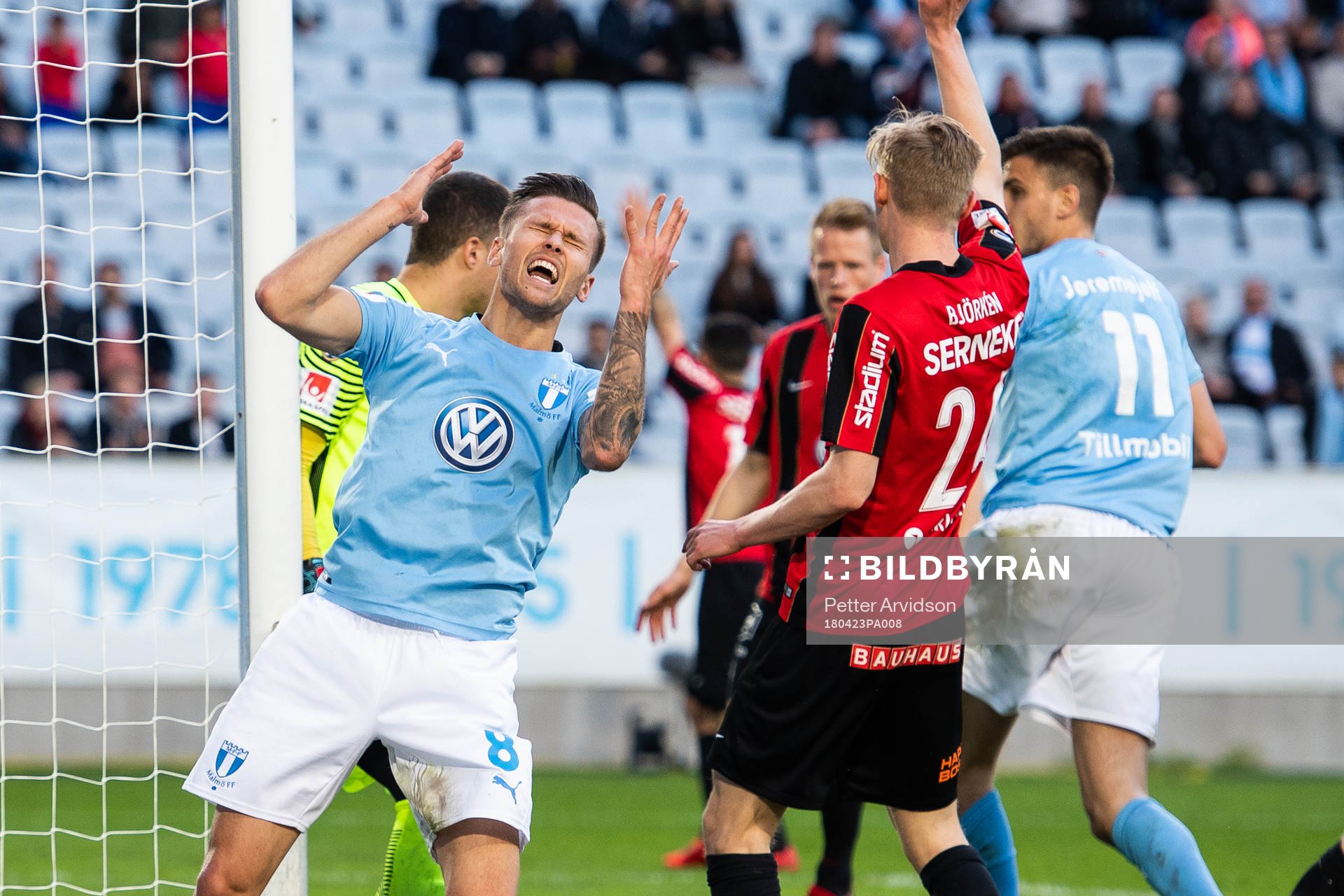Malmö FFs Arnór Ingvi Traustason deppar