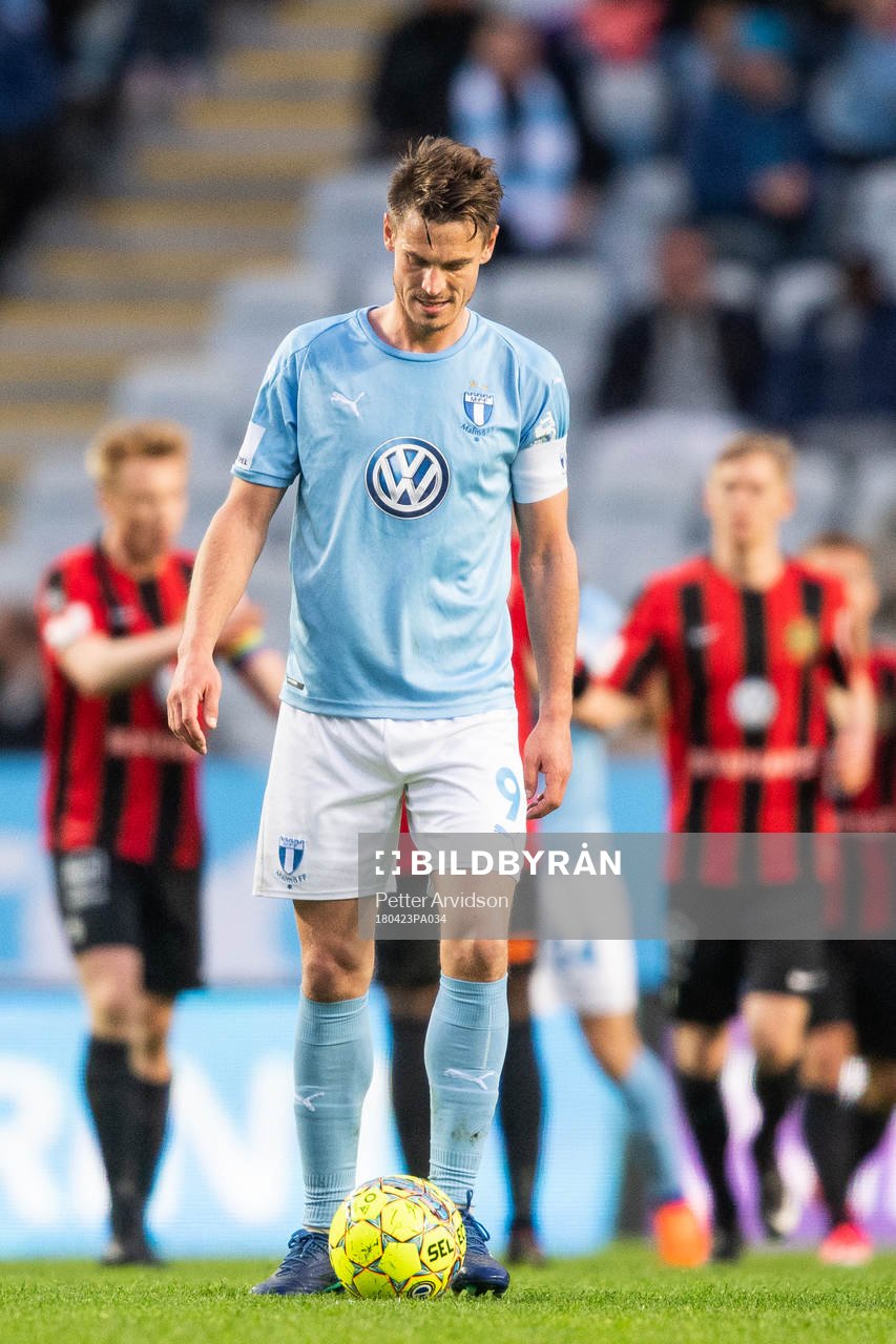 Malmö FFs Markus Rosenberg deppar