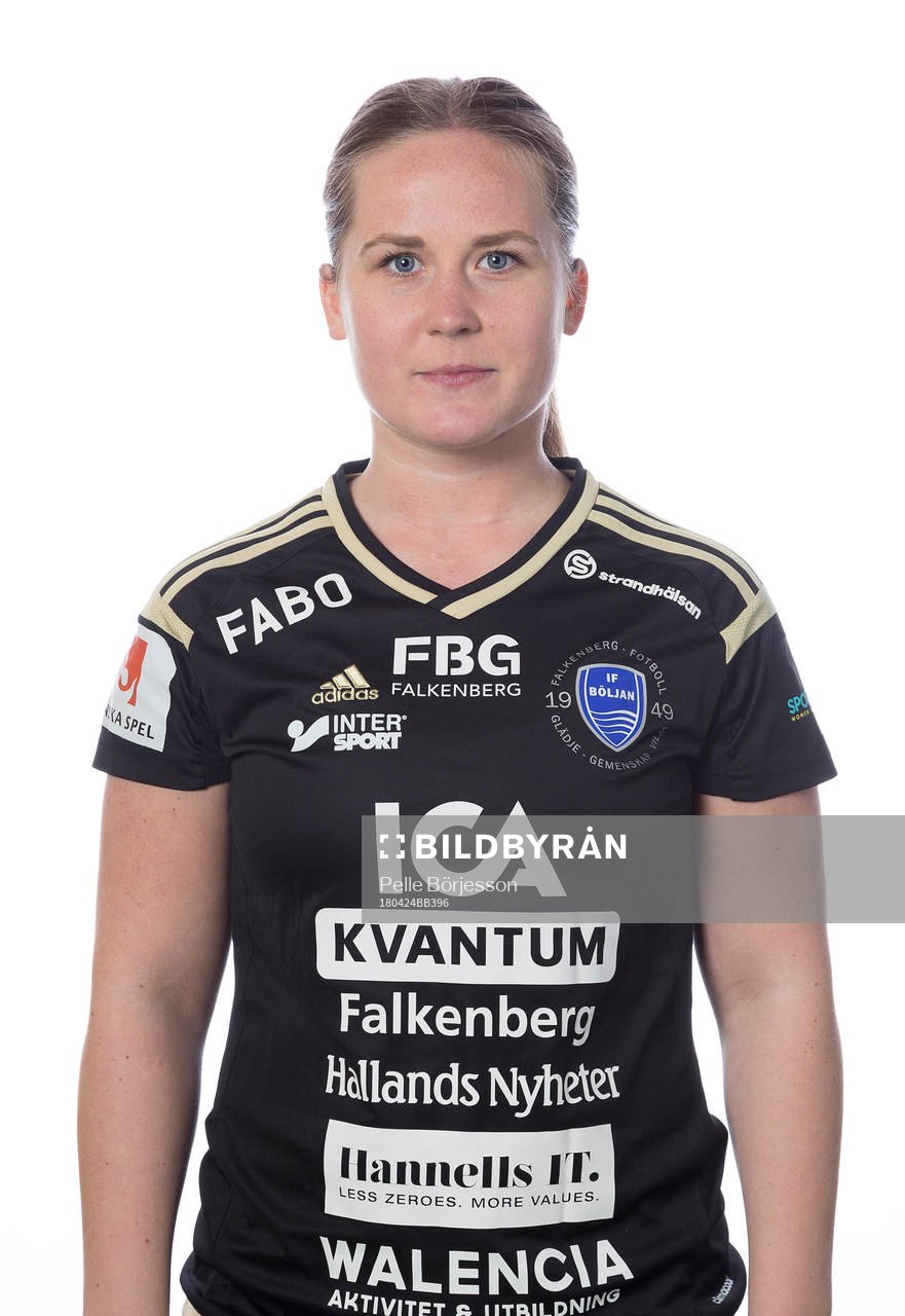 Böljans Vilma Rydell poserar för ett porträtt den 24 april 2018 i Falkenberg.