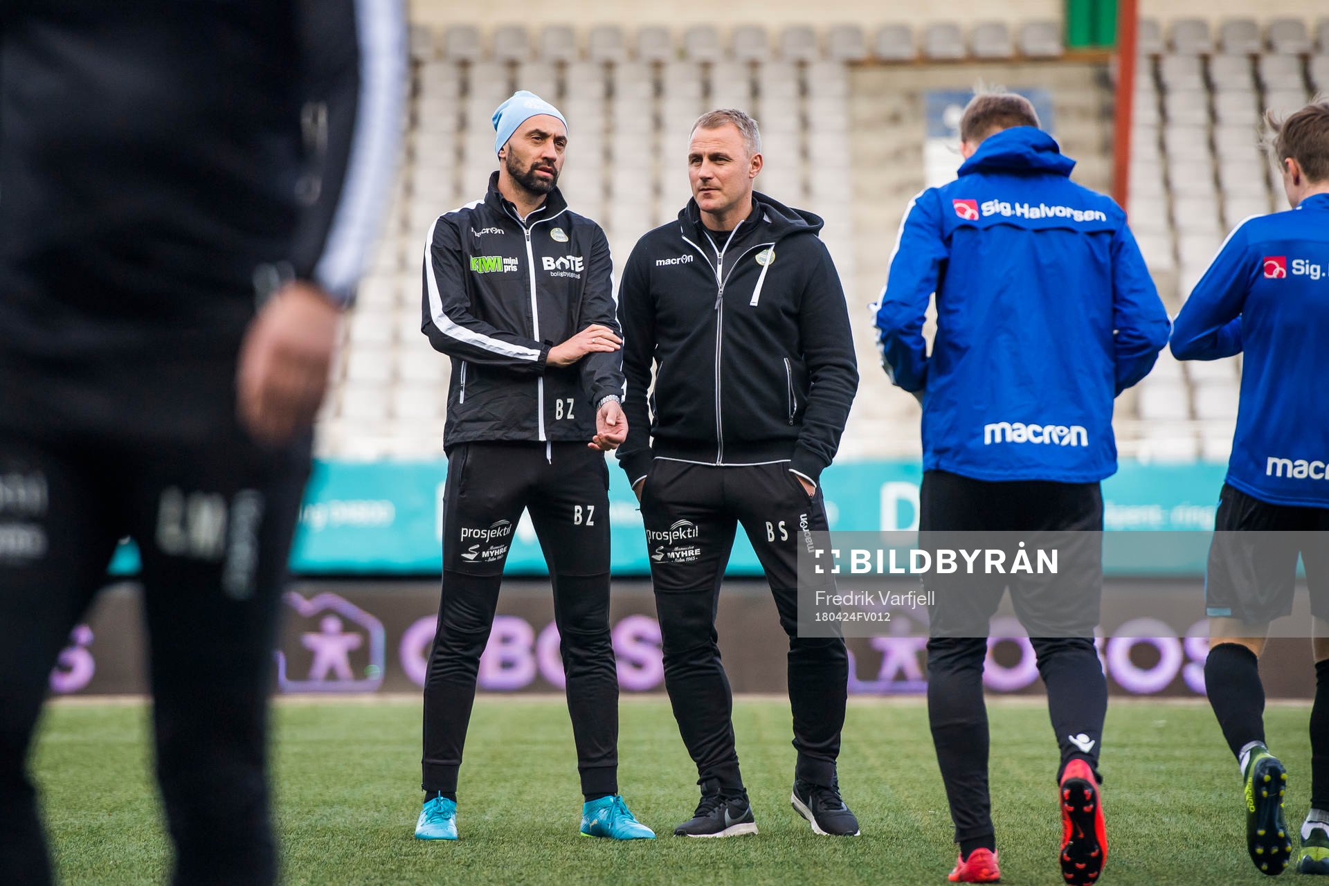 Bojan Zajic, assistant coach of Sandnes Ulf, and Bengt