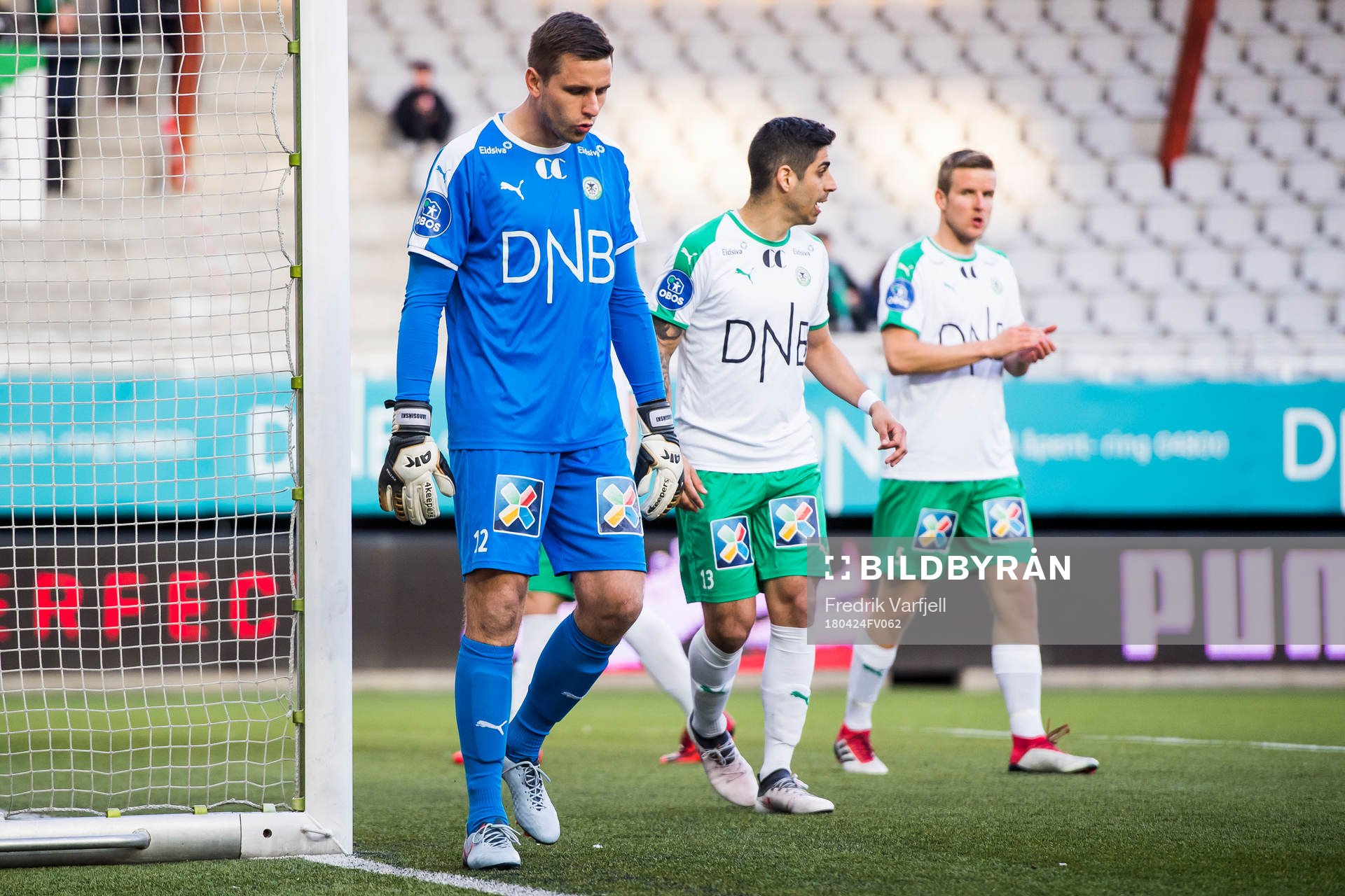 Goalkeeper Lukasz Jarosinski of HamKam looks dejected