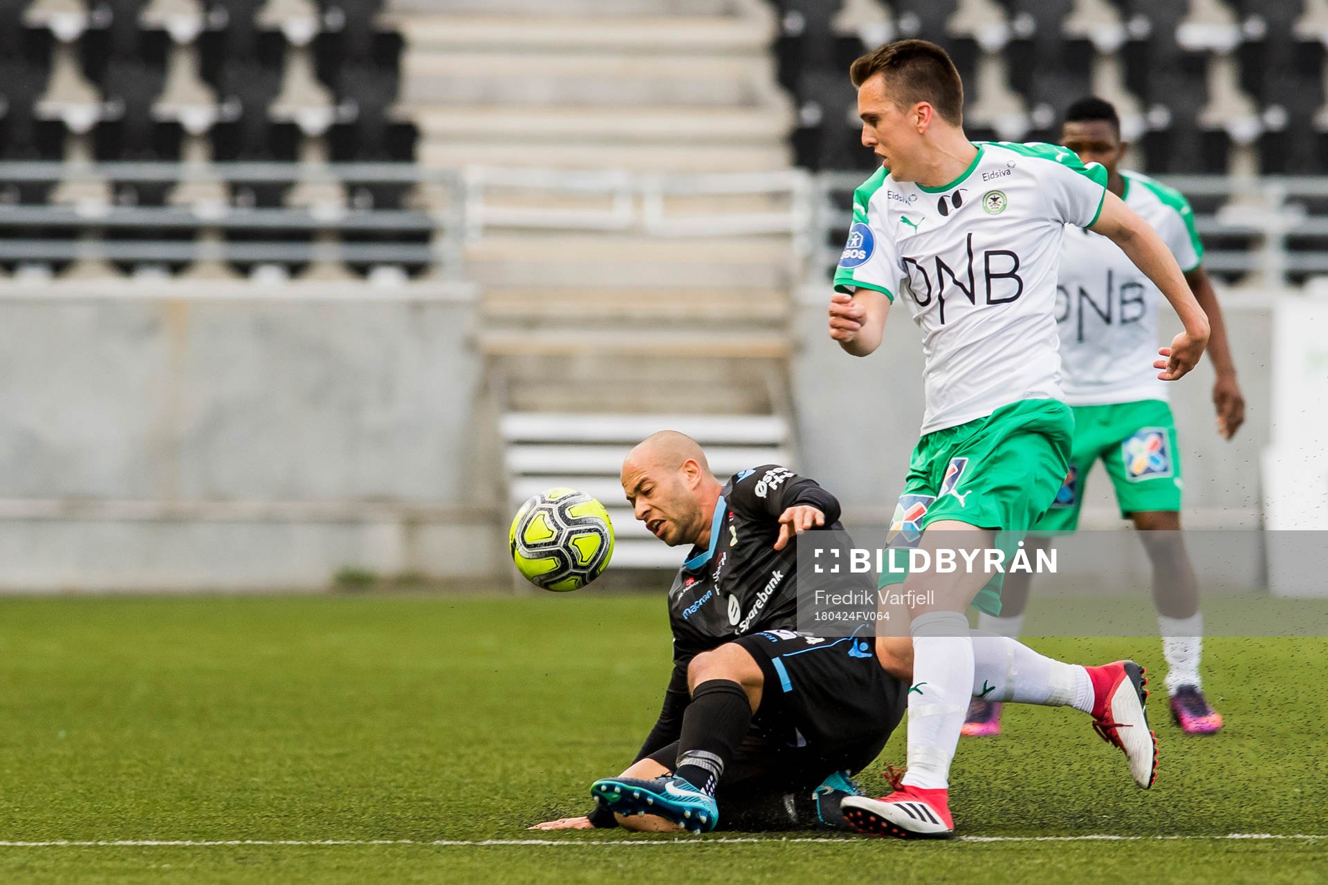 Kristian Brix of Sandnes Ulf and Ivar Sollie Rønning of