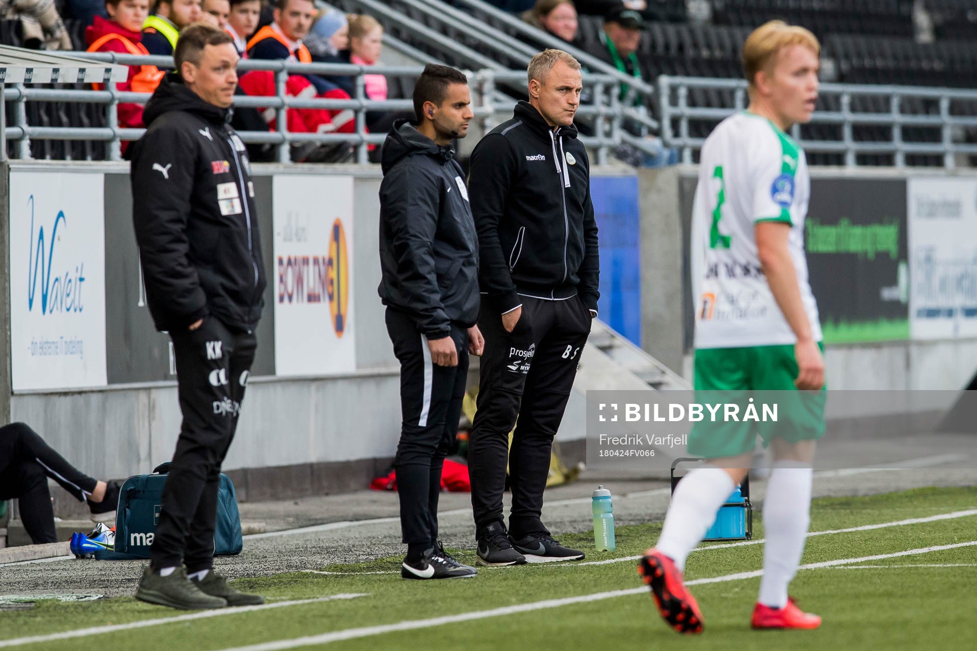 Kevin Knappen, head coach of HamKam, and Bengt Sæternes,