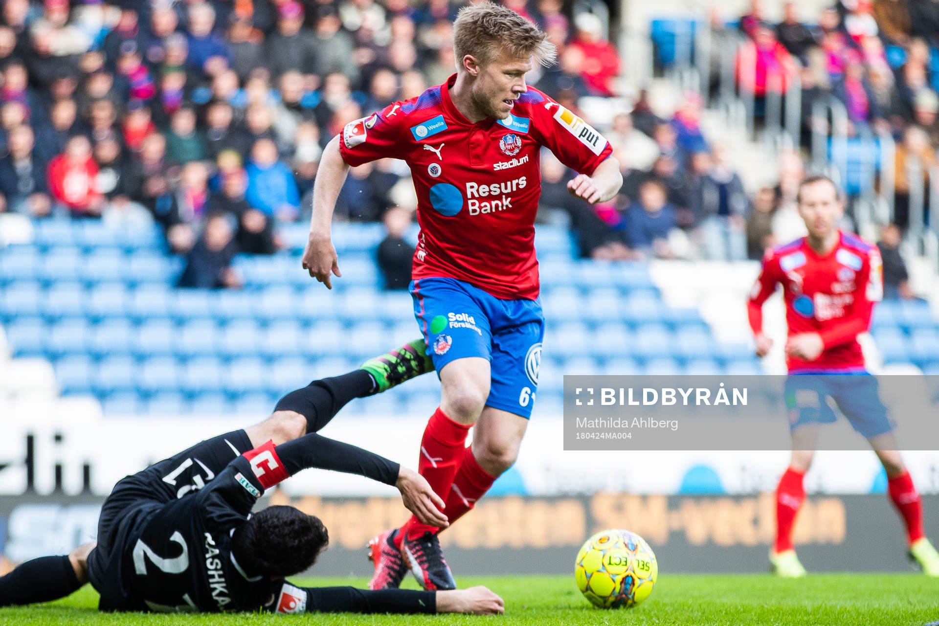 Helsingborgs Andreas Landgren mot AFC Eskilstunas Anel