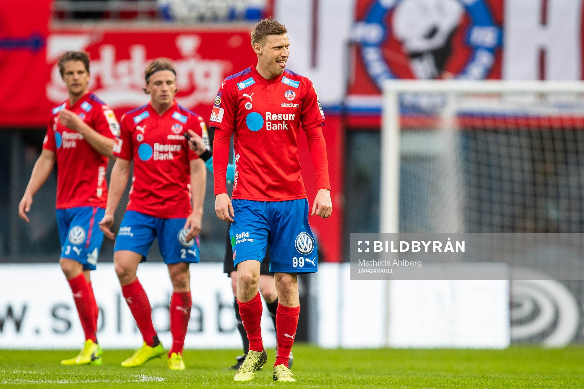 Helsingborgs Andri Bjarnason deppar