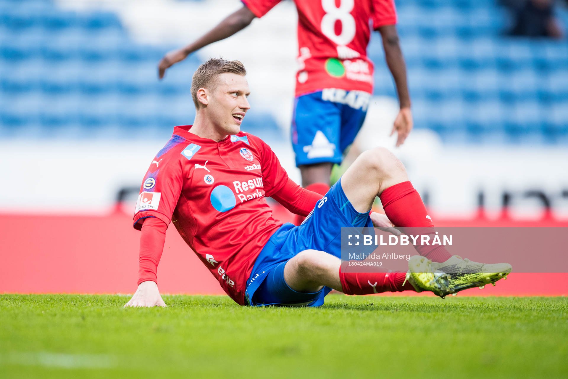Helsingborgs Andri Bjarnason deppar