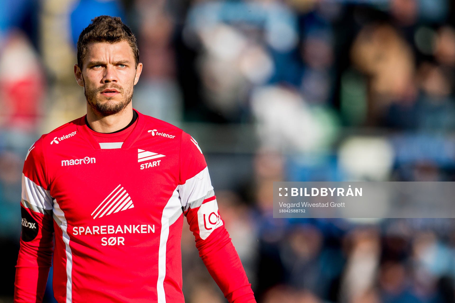 Goalkeeper Jonas Deumeland of Start