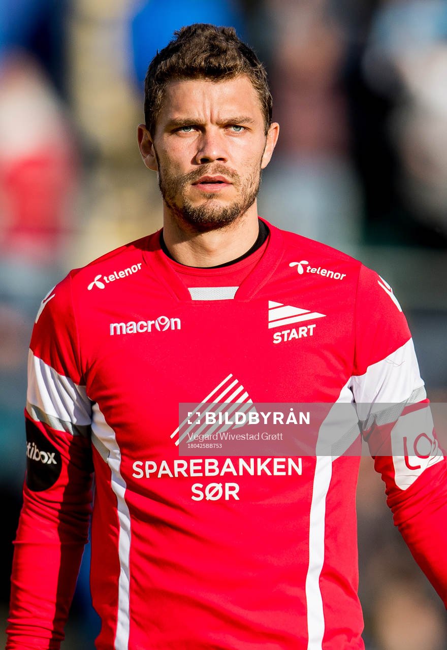 Goalkeeper Jonas Deumeland of Start