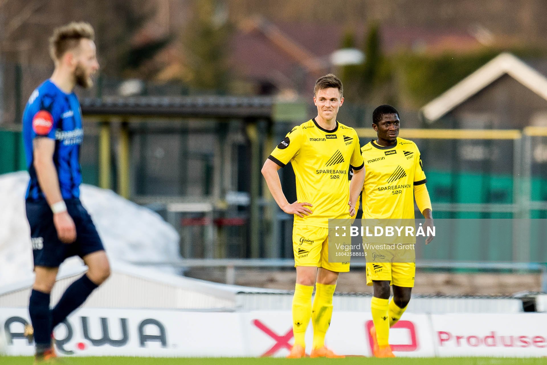 Espen Hammer Berger and Afeez Aremu of Start look dejected