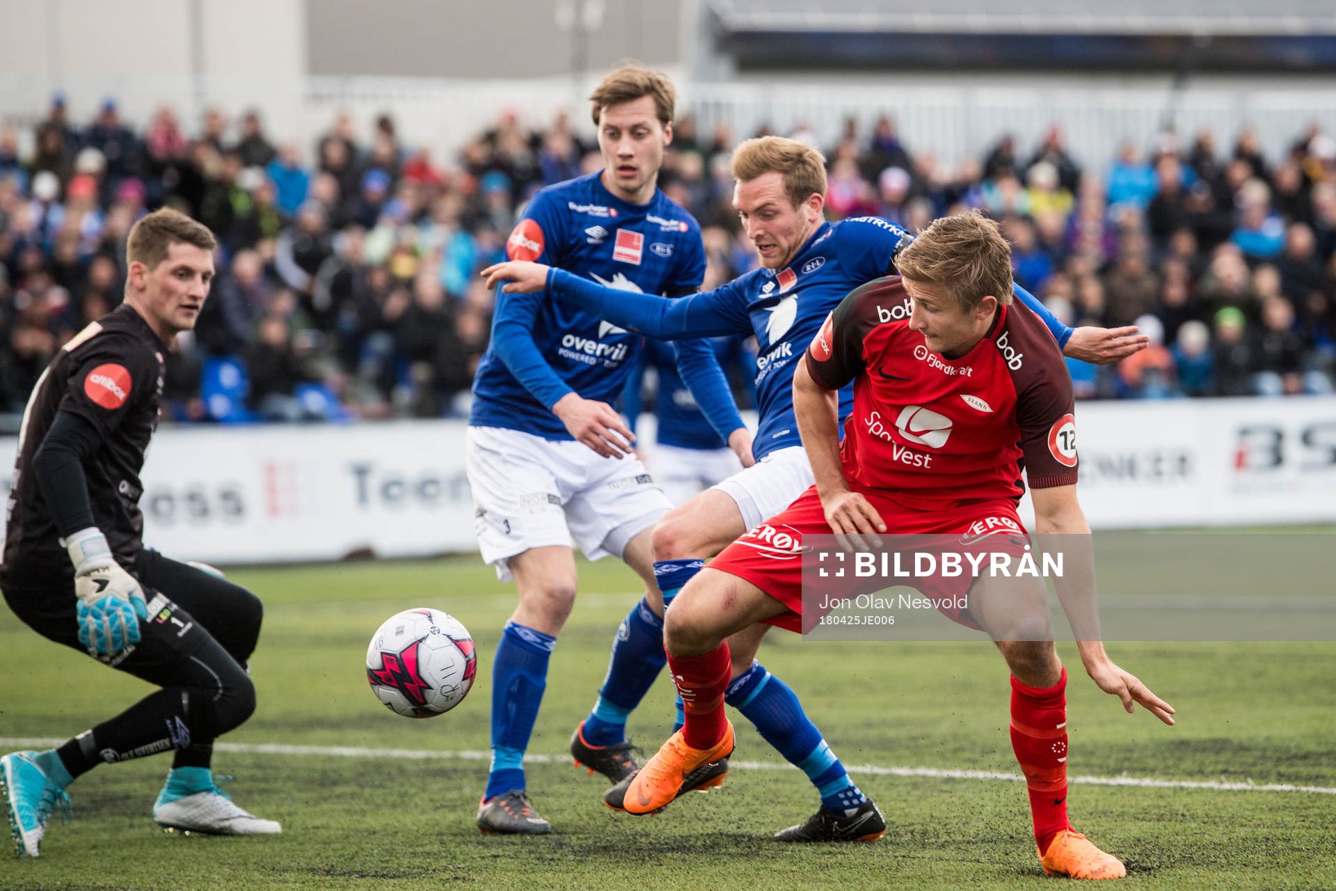 Goalkeeper Even Barli of Ranheim and Steffen Lie Skålevik