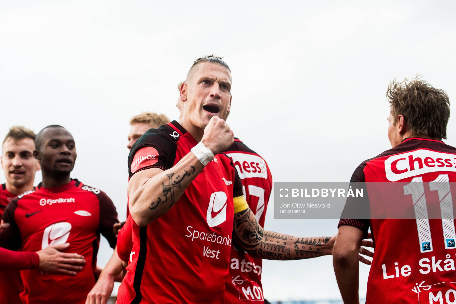 Vito Wormgoor of Brann celebrates