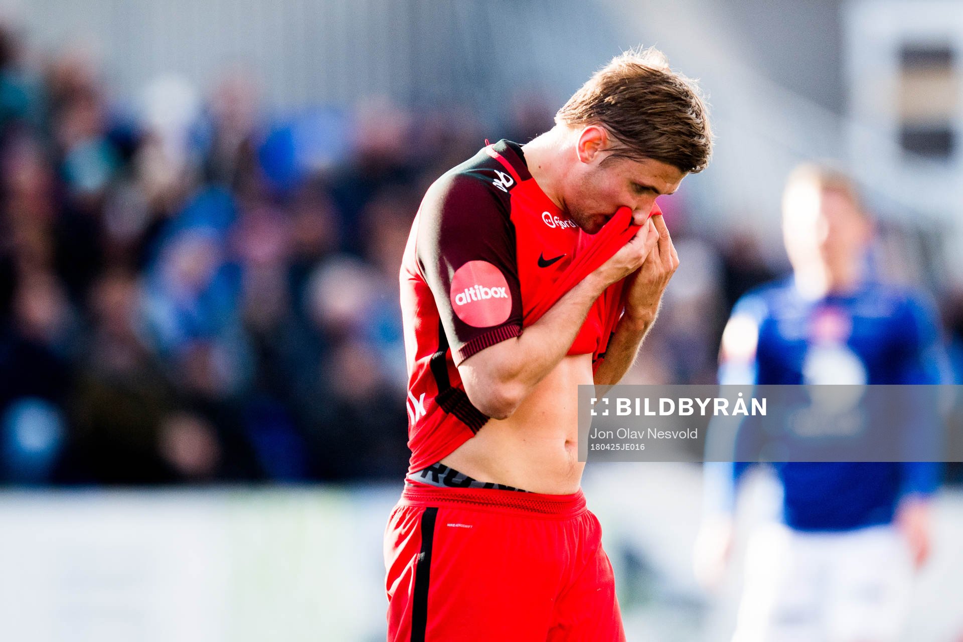 Steffen Lie Skålevik of Brann looks dejected