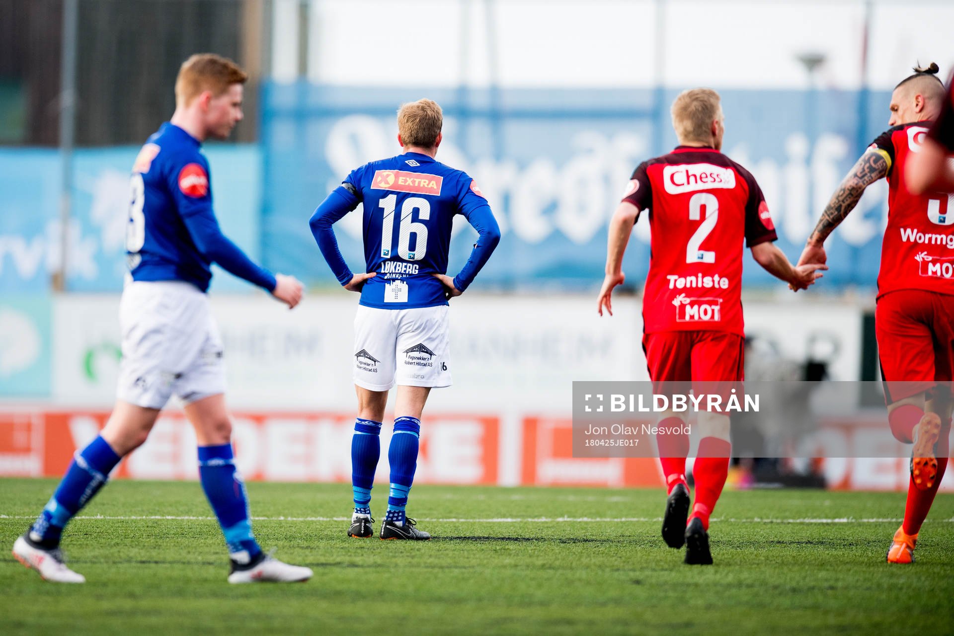 Kristoffer Løkberg of Ranheim looks dejected while Brann