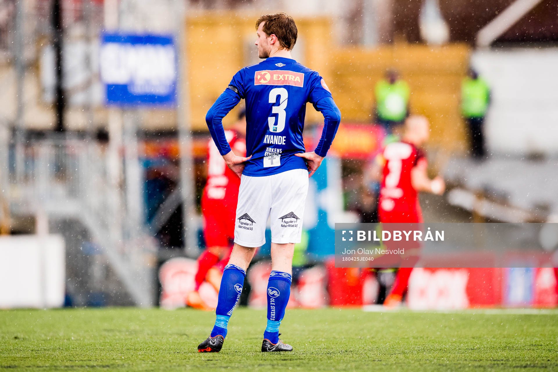 Daniel Kvande of Ranheim looks dejected while Brann