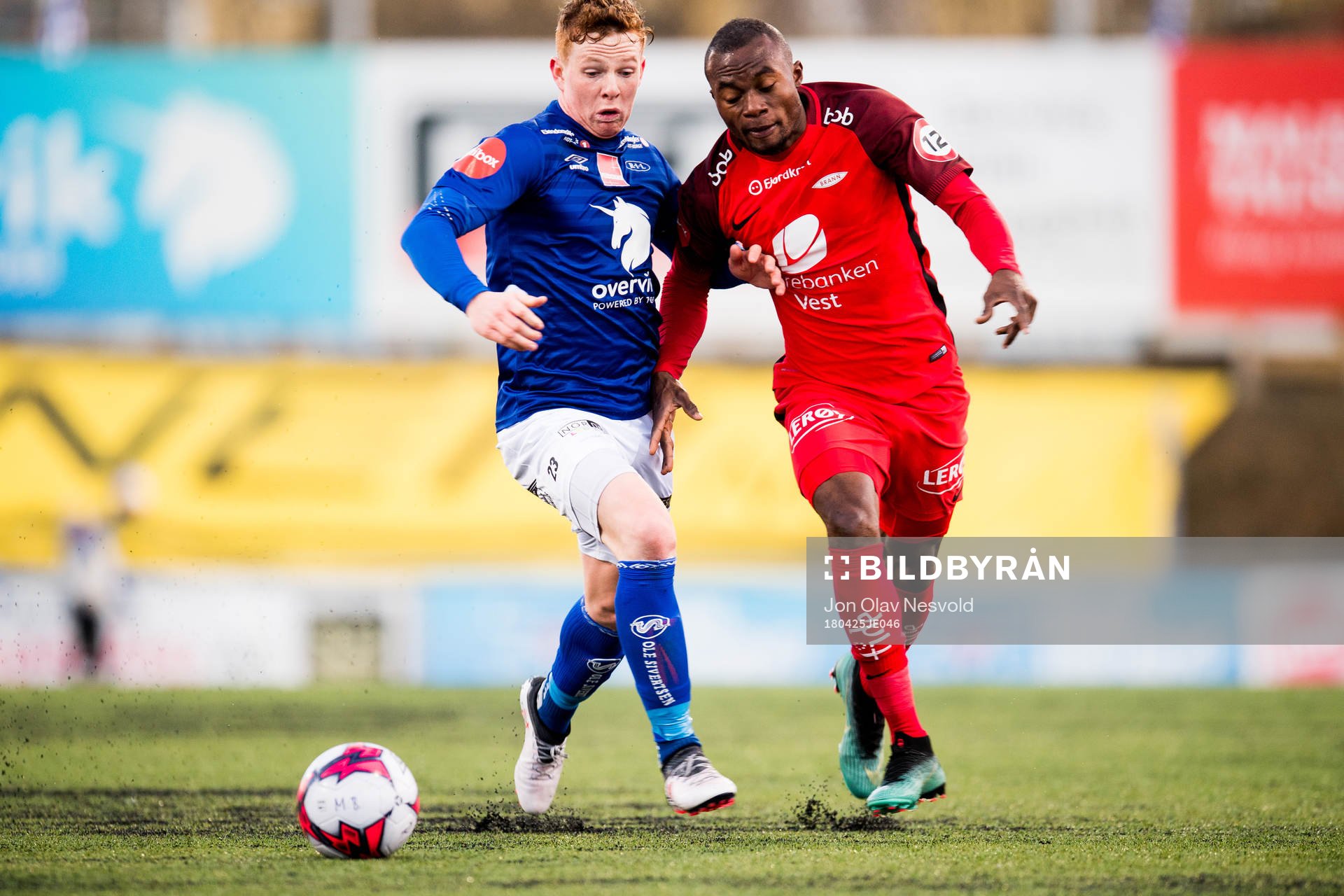 Aslak Fonn Witry of Ranheim and Gilbert Koomson of Brann