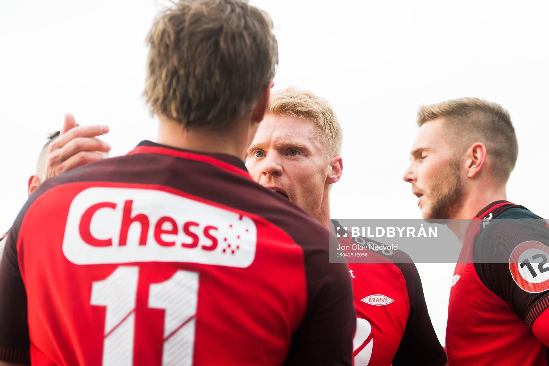 Sivert Heltne Nilsen of Brann celebrates the 1-0 goal