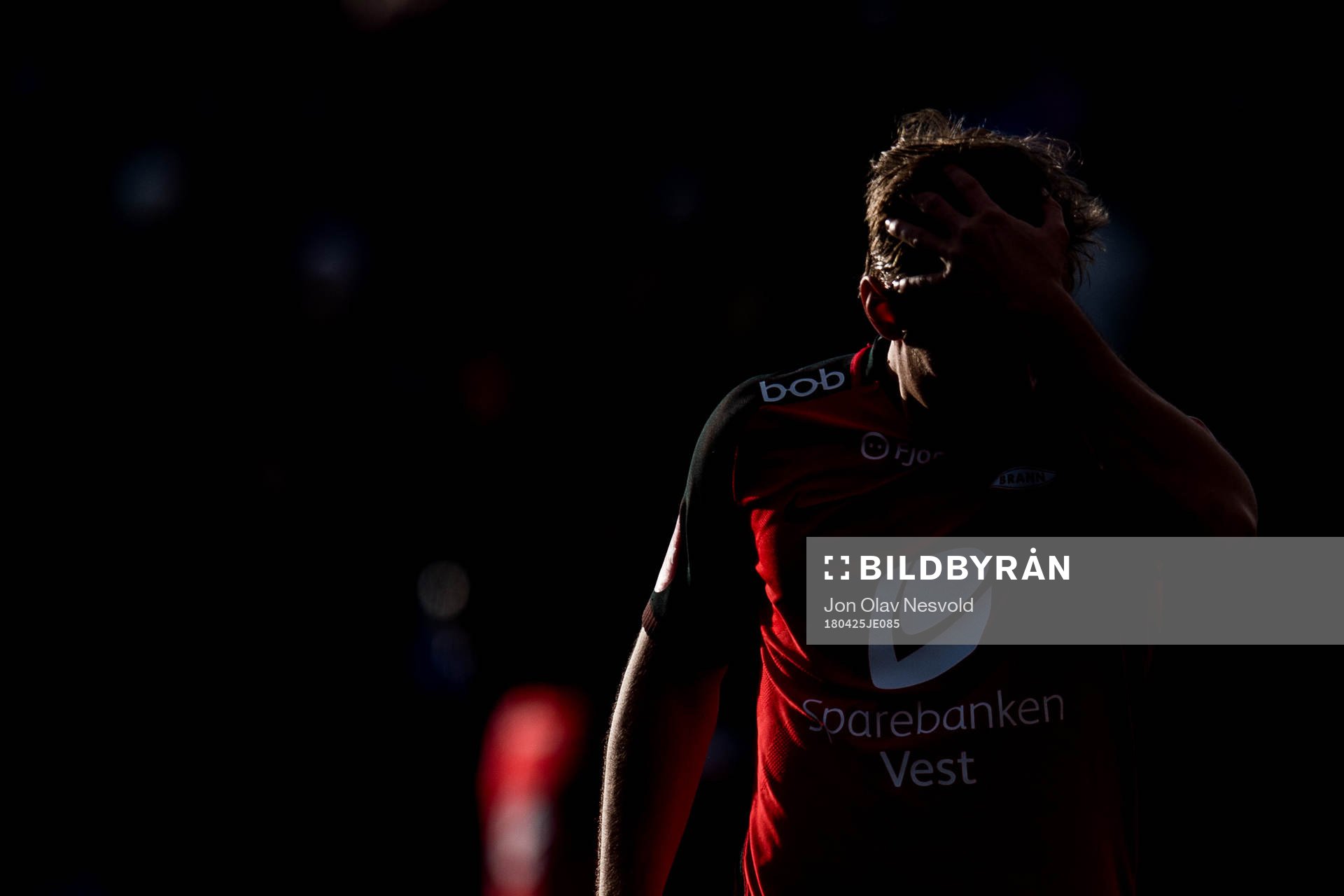 Steffen Lie Skålevik of Brann during the Eliteserien match between Ranheim and Brann on April 25, 2018 in Trondheim.