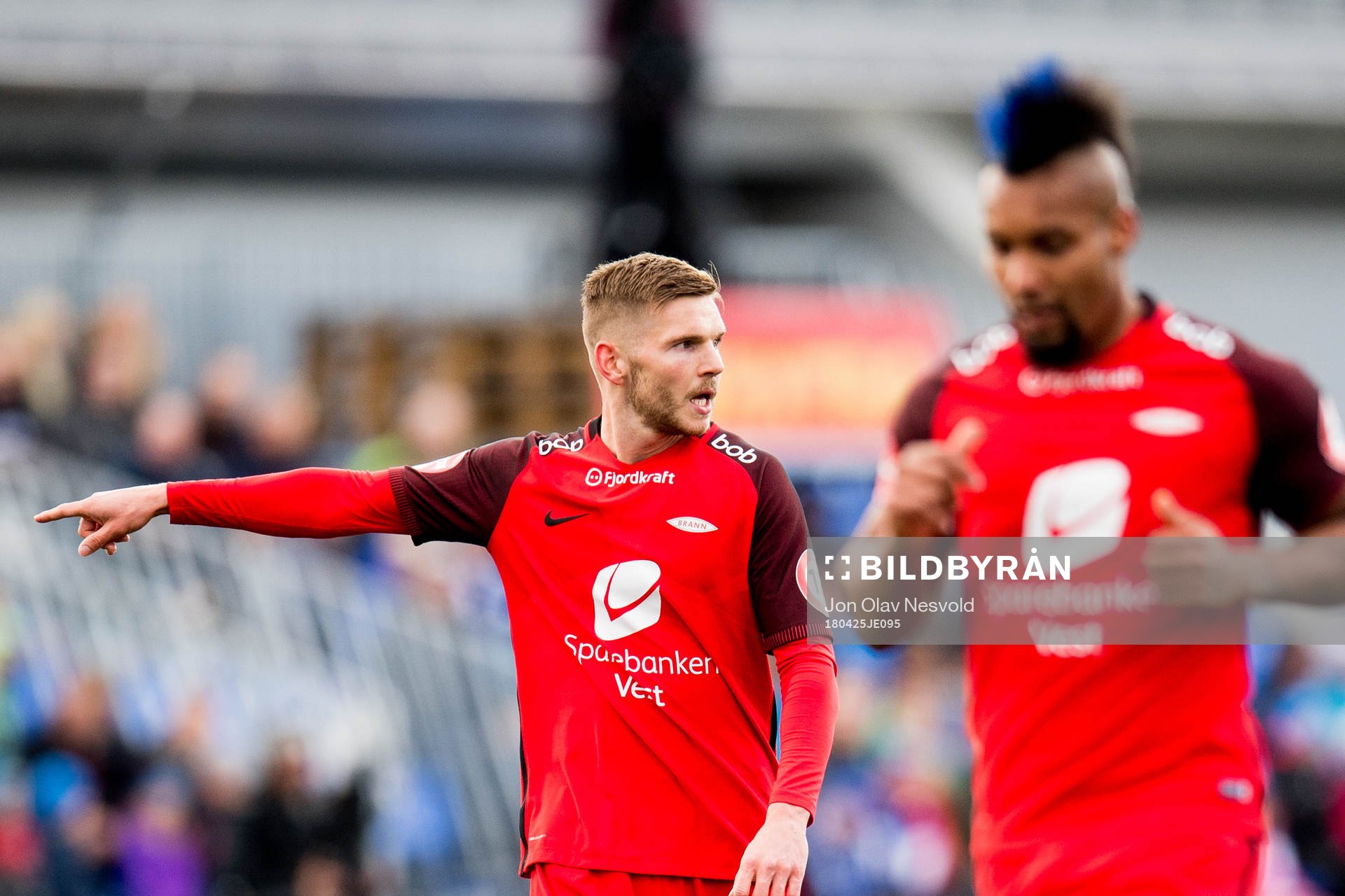 Gilli Rolantsson and Bismar Acosta of Brann