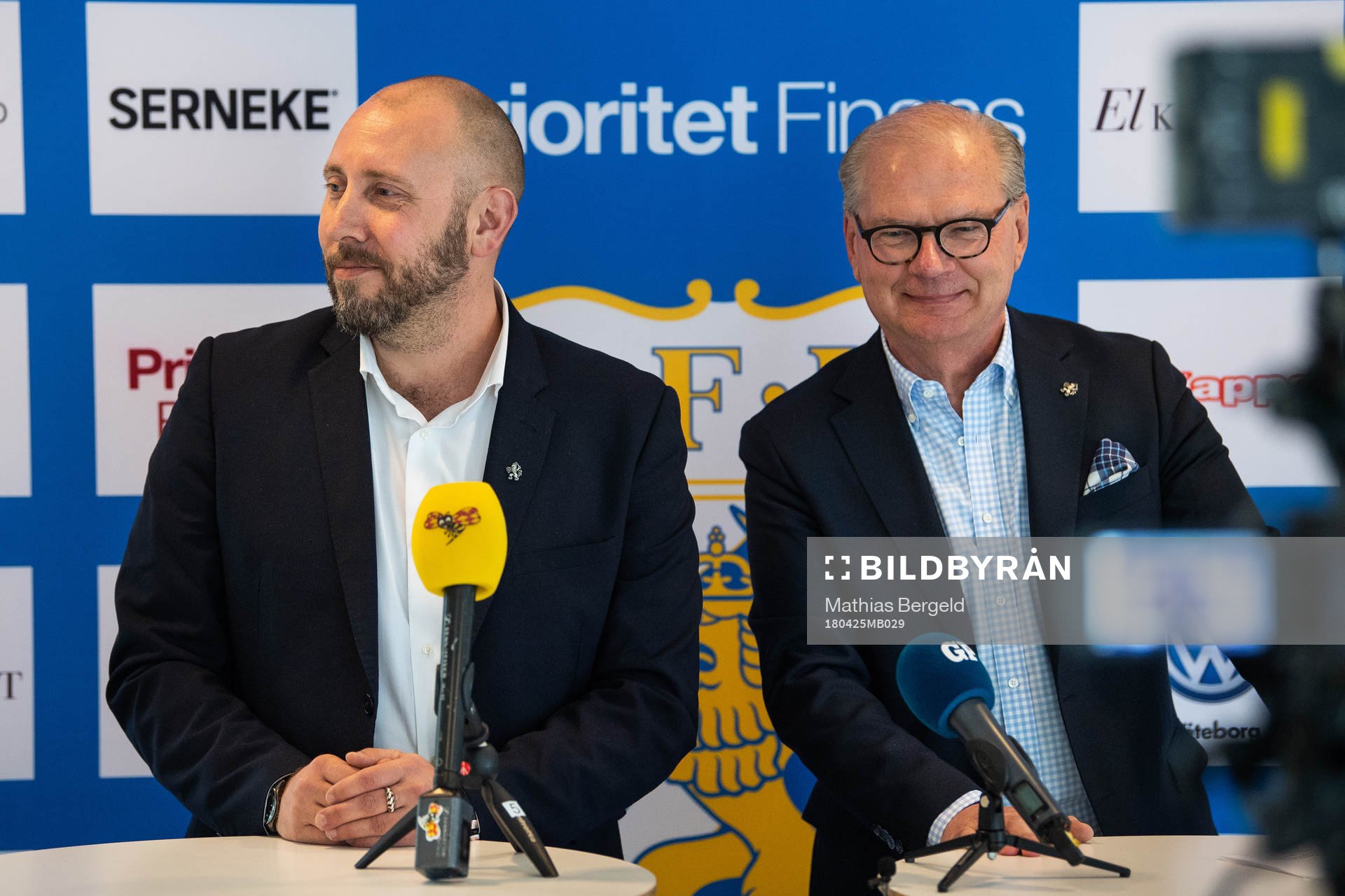 Klubbdirektör Max Markusson och ordförande Mats Engström