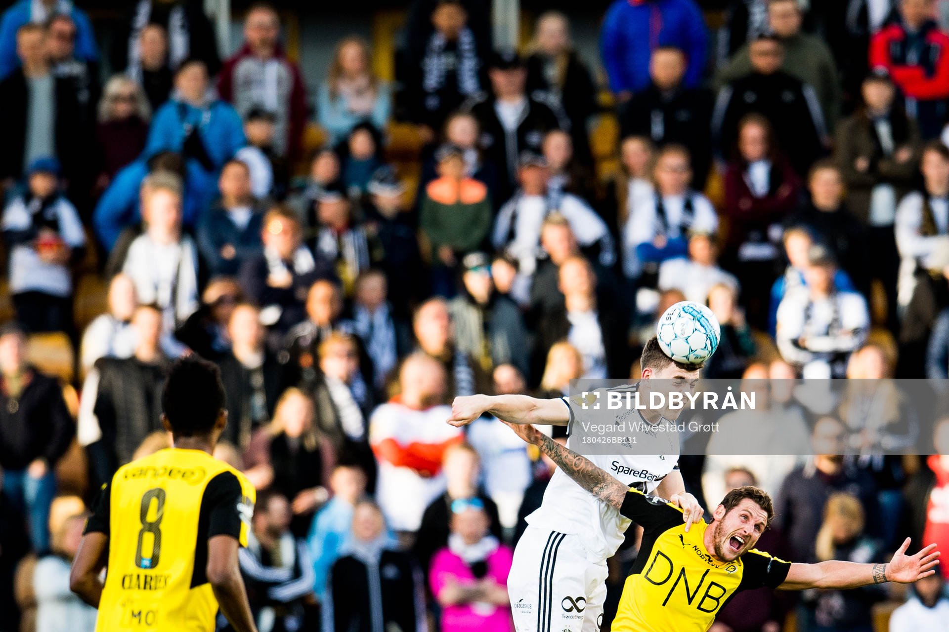 Jacob Rasmussen of Rosenborg and Gary Martin of Lillestrøm