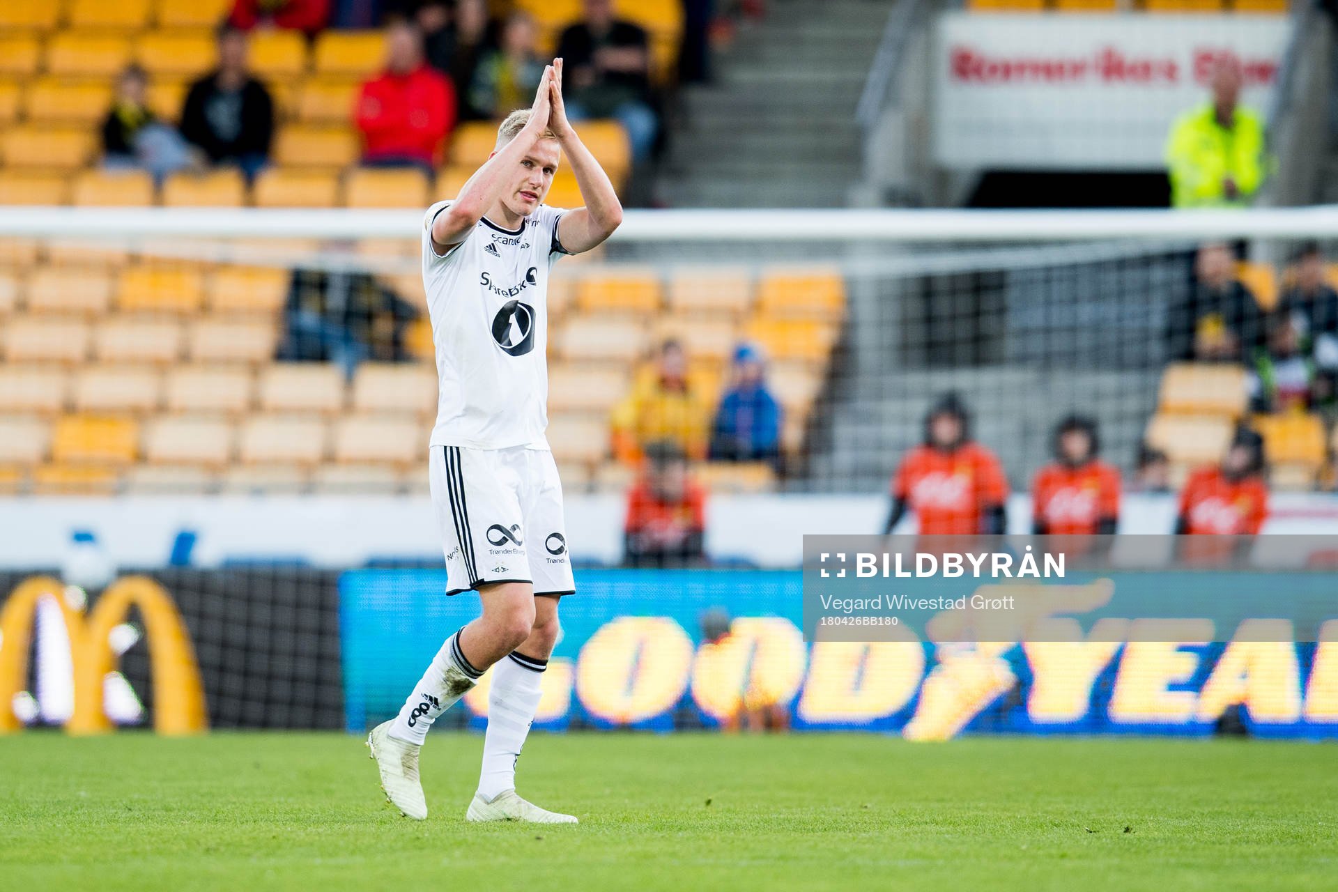 Erik Botheim of Rosenborg is being substituted