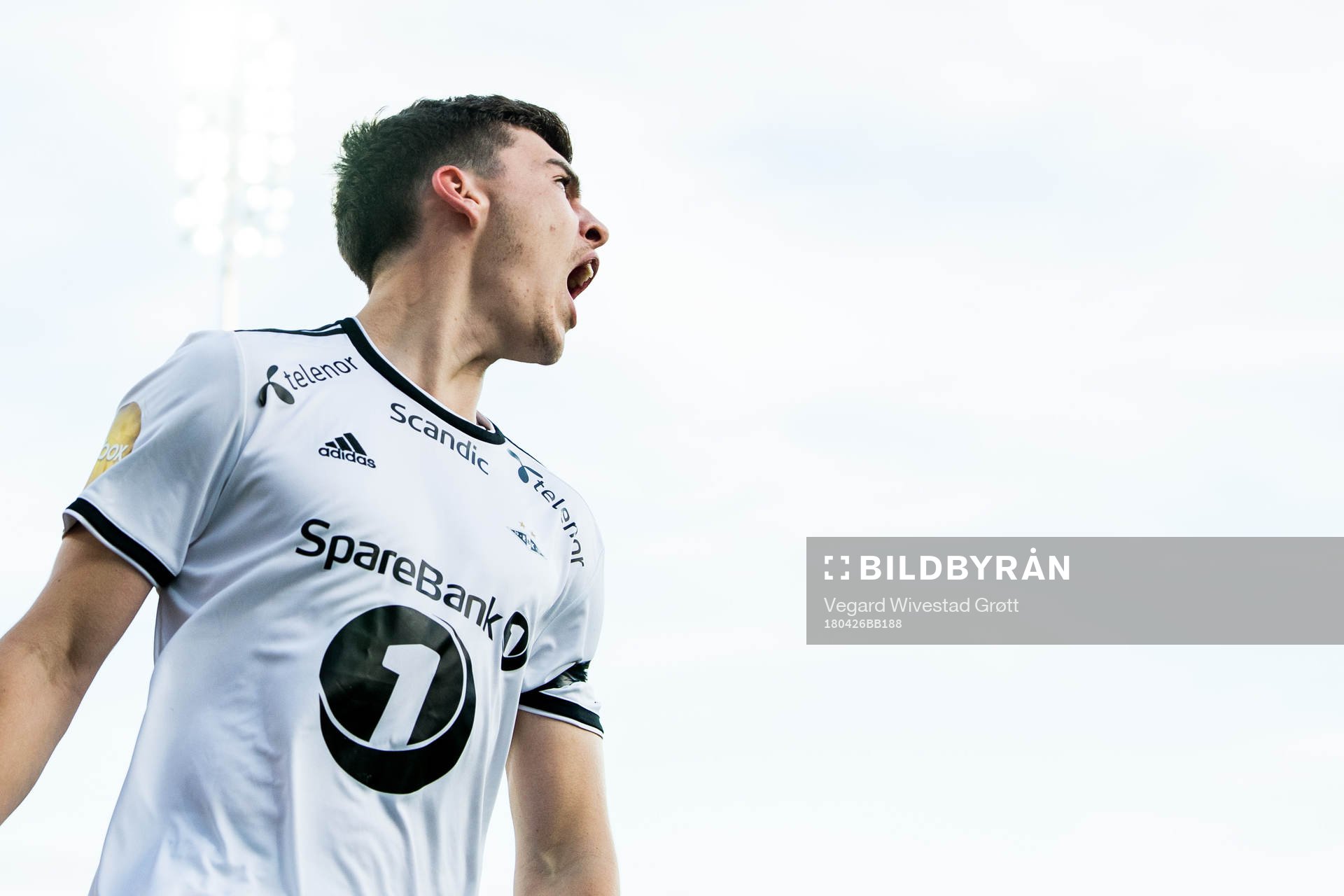 Jacob Rasmussen of Rosenborg reacts