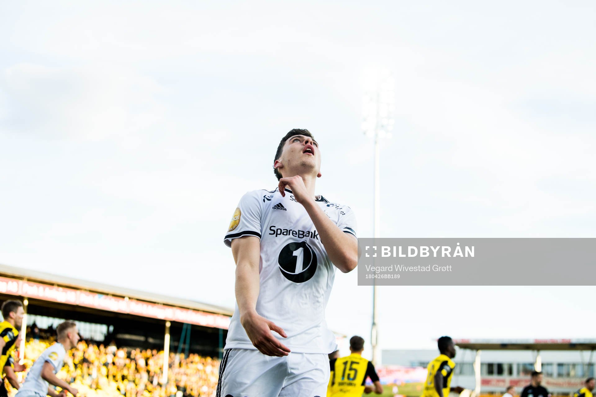 Jacob Rasmussen of Rosenborg reacts
