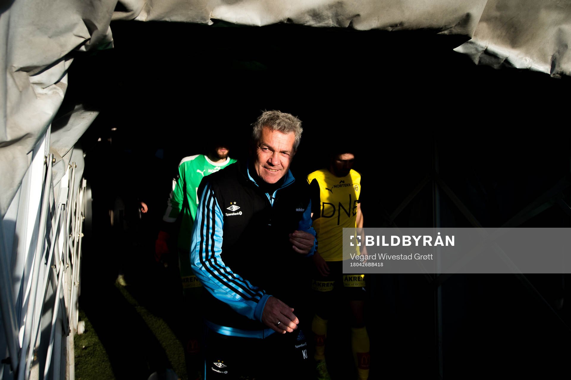 Kåre Ingebrigtsen, head coach of Rosenborg, at half-time