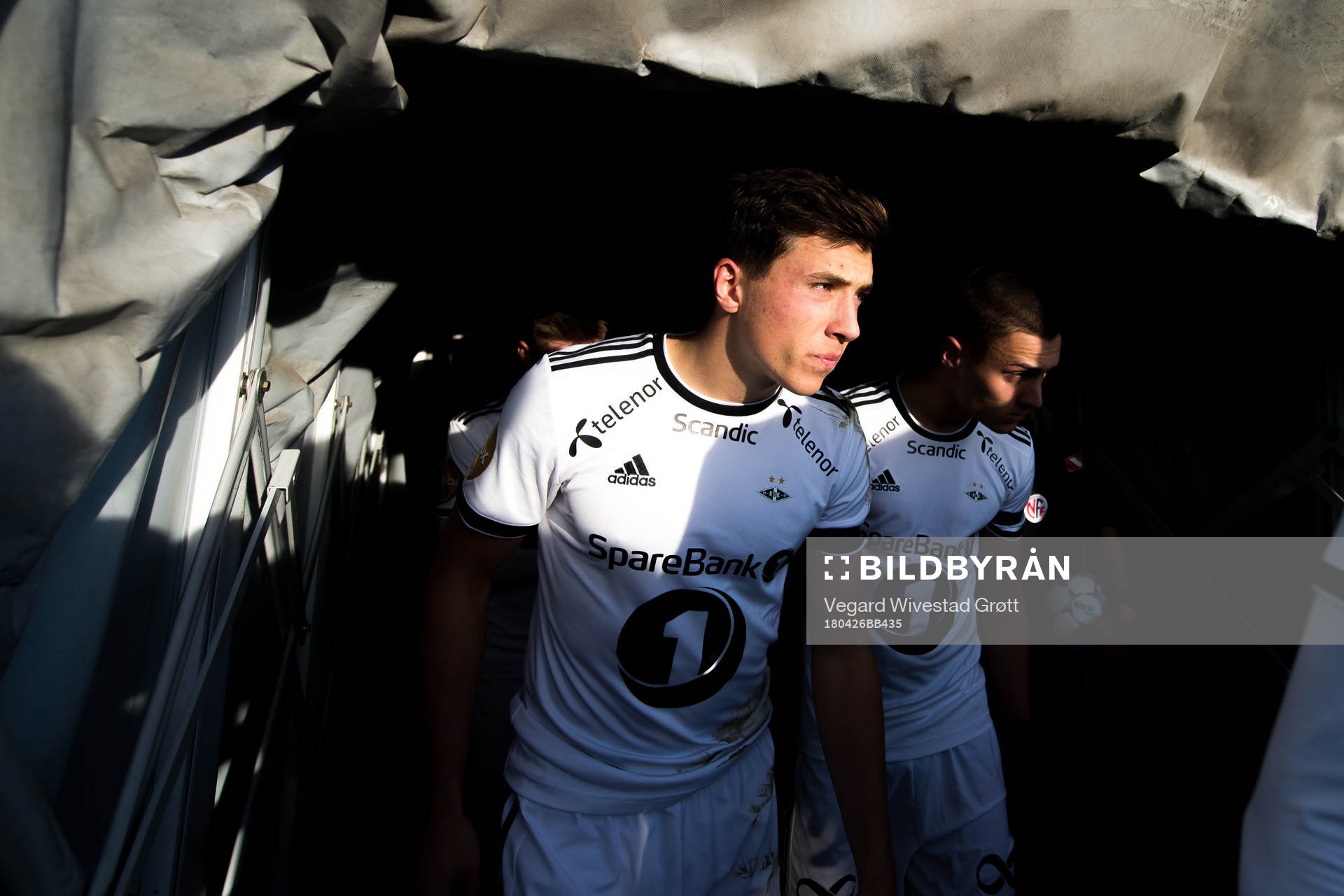 Malte Amundsen of Rosenborg at half-time during the UNICEF Mesterfinale match between Lillestrøm and Rosenborg on April 26, 2018 in Lillestrøm.