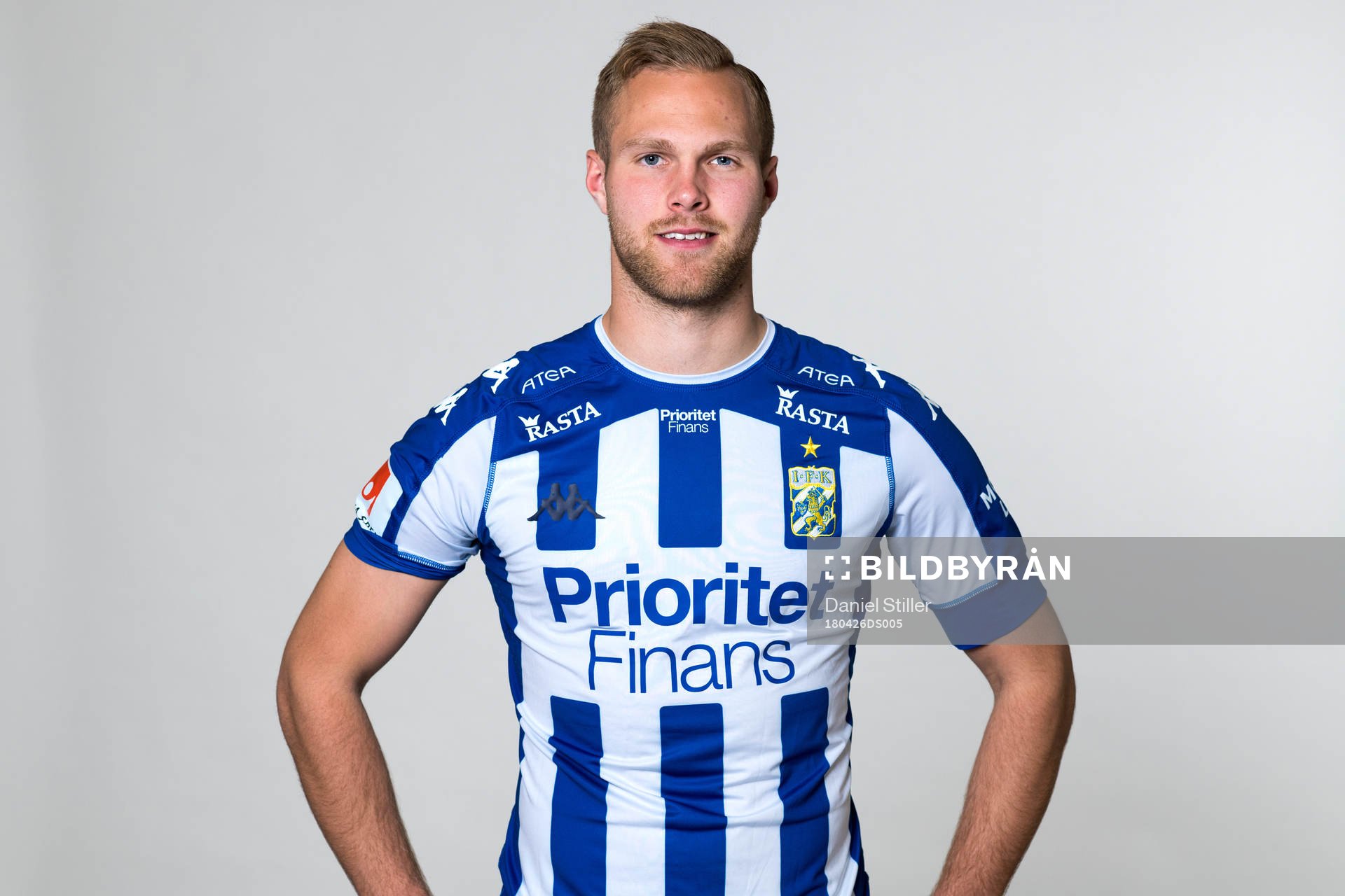 IFK Göteborgs Gustav Engvall poserar för ett porträtt den 26 april 2018 i Göteborg.