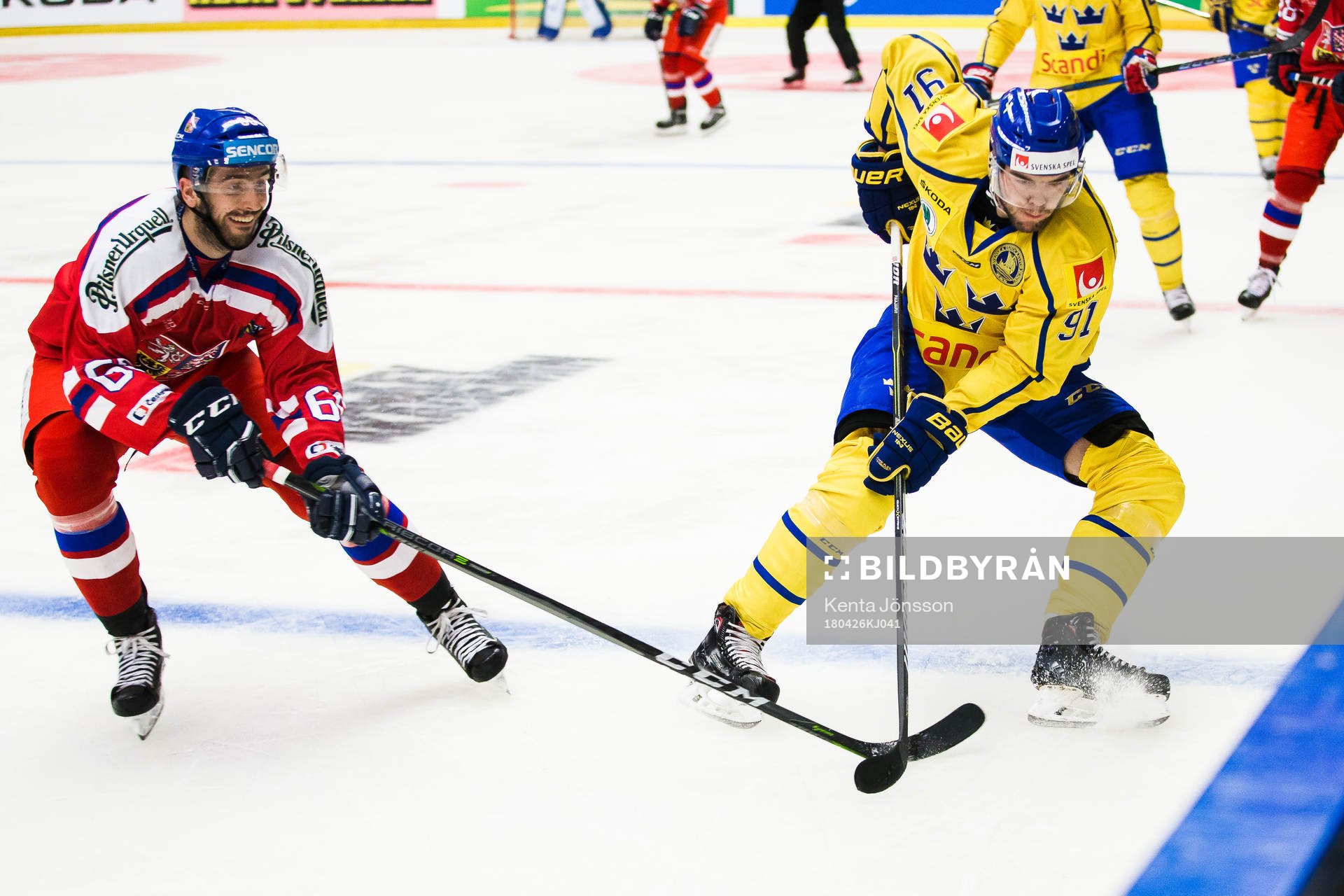 Sveriges Magnus Pääjärvi och Tjeckiens  Michal Moravcik