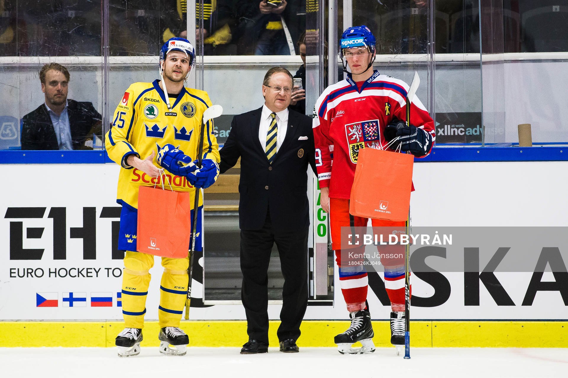 Sveriges Jacob Nilsson och Tjeckiens  David Sklenicka får