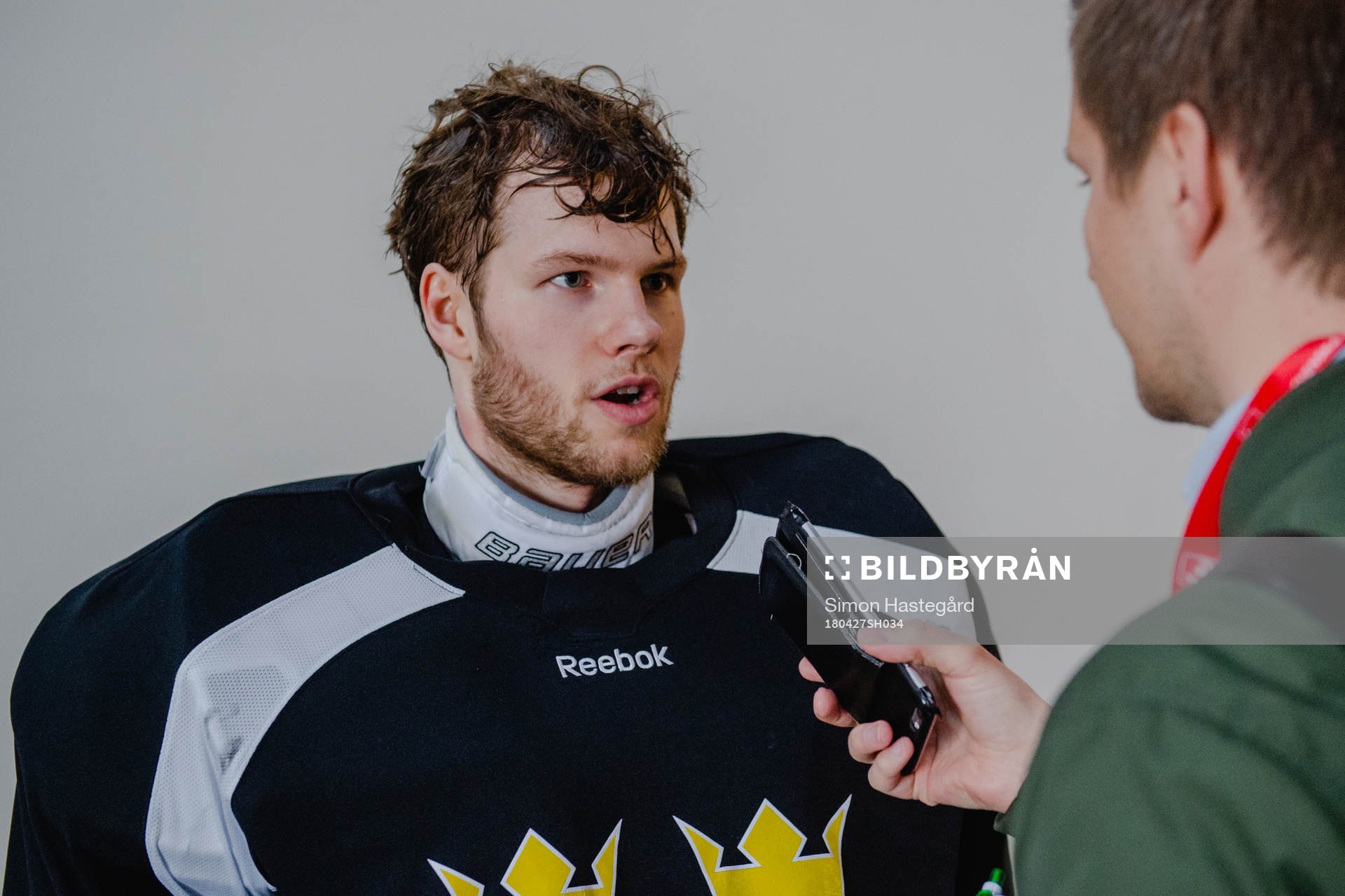 Sveriges målvakt Filip Gustavsson