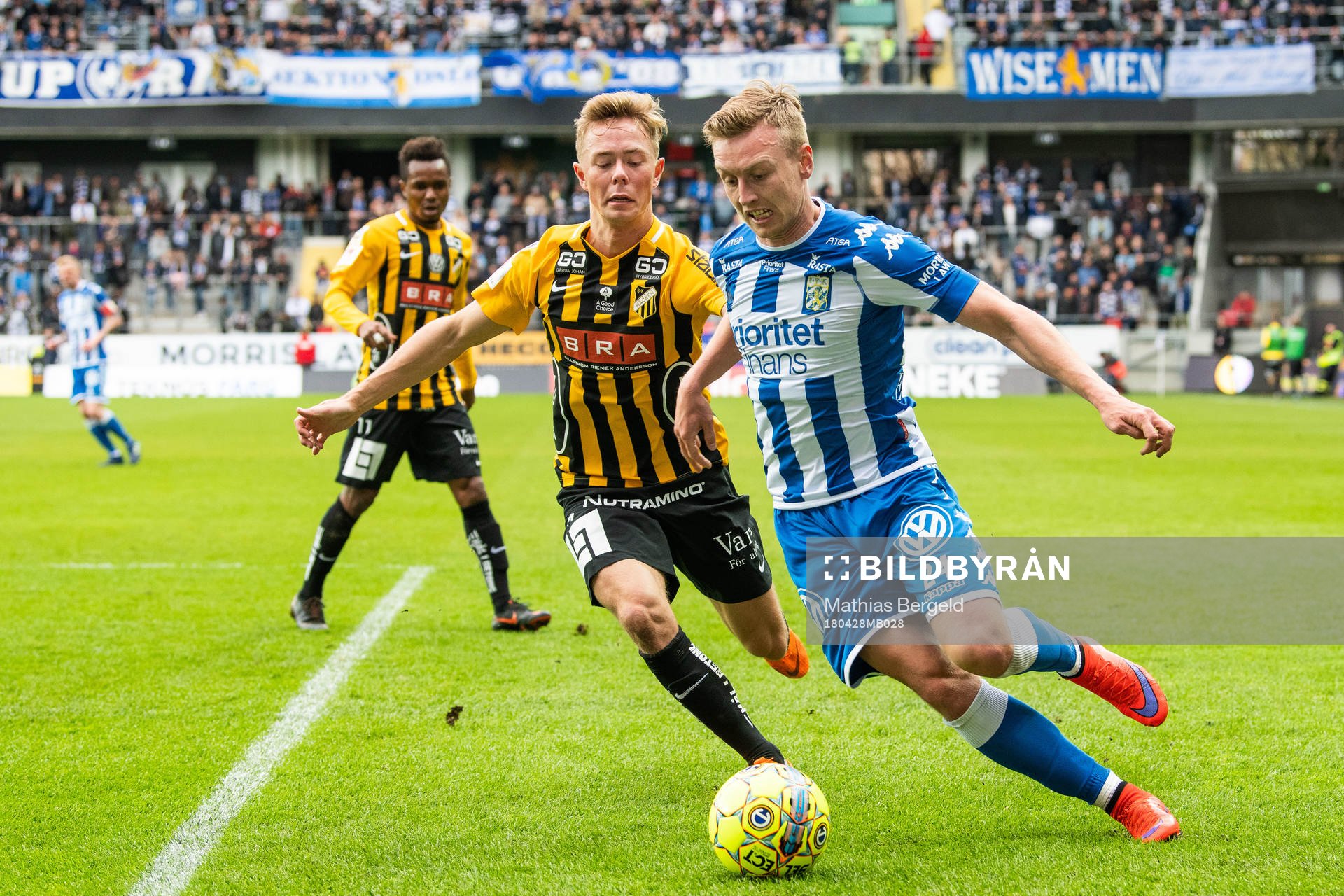 Häckens Joel Andersson och IFK Göteborgs Sebastian Ohlsson