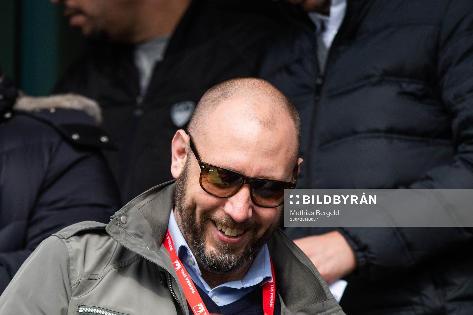 IFK Göteborgs klubbdirektör Max Markusson på läktaren