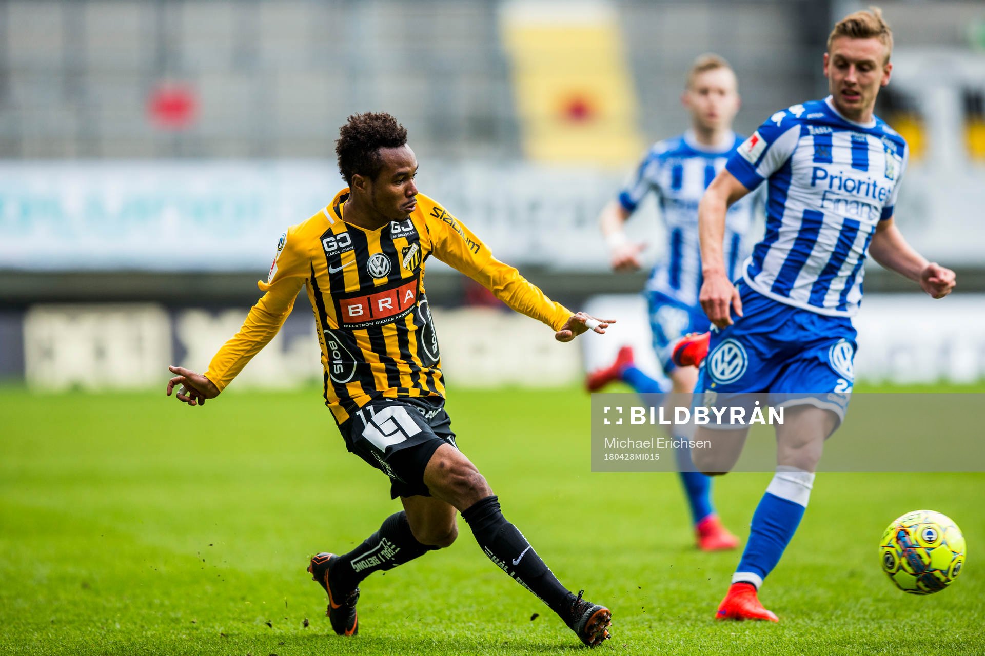 Häckens Nasiru Mohammed och IFK Göteborgs Sebastian