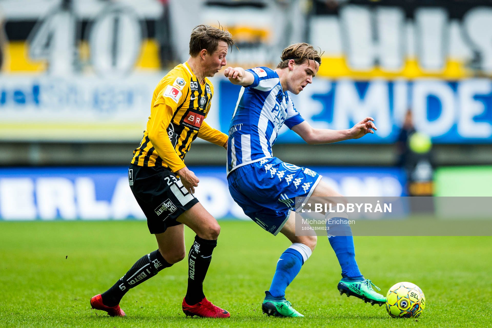 Häckens Viktor Lundberg och IFK Göteborgs August