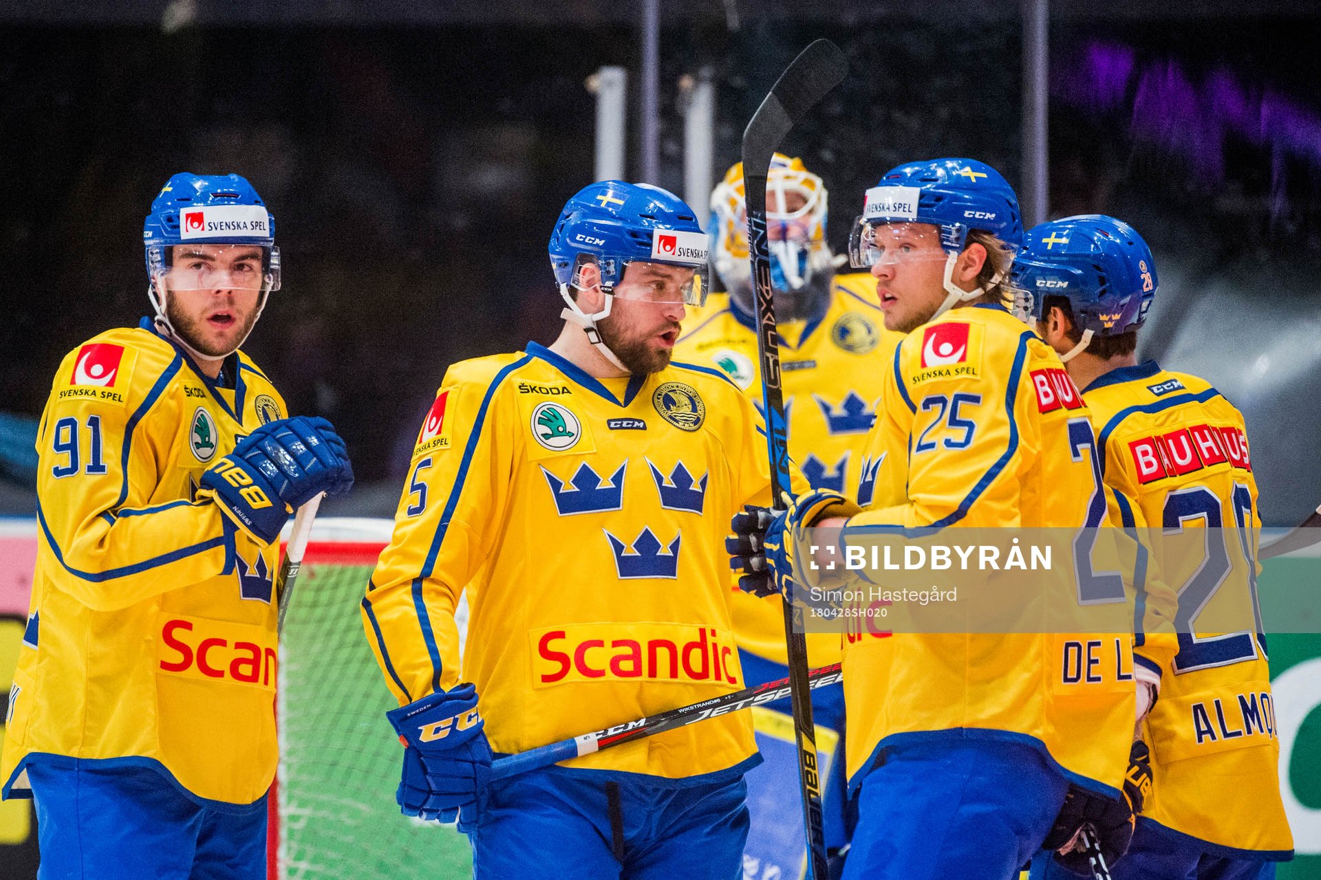 Sveriges Magnus Pääjärvi, Mikael Wikstrand, Jacob de la