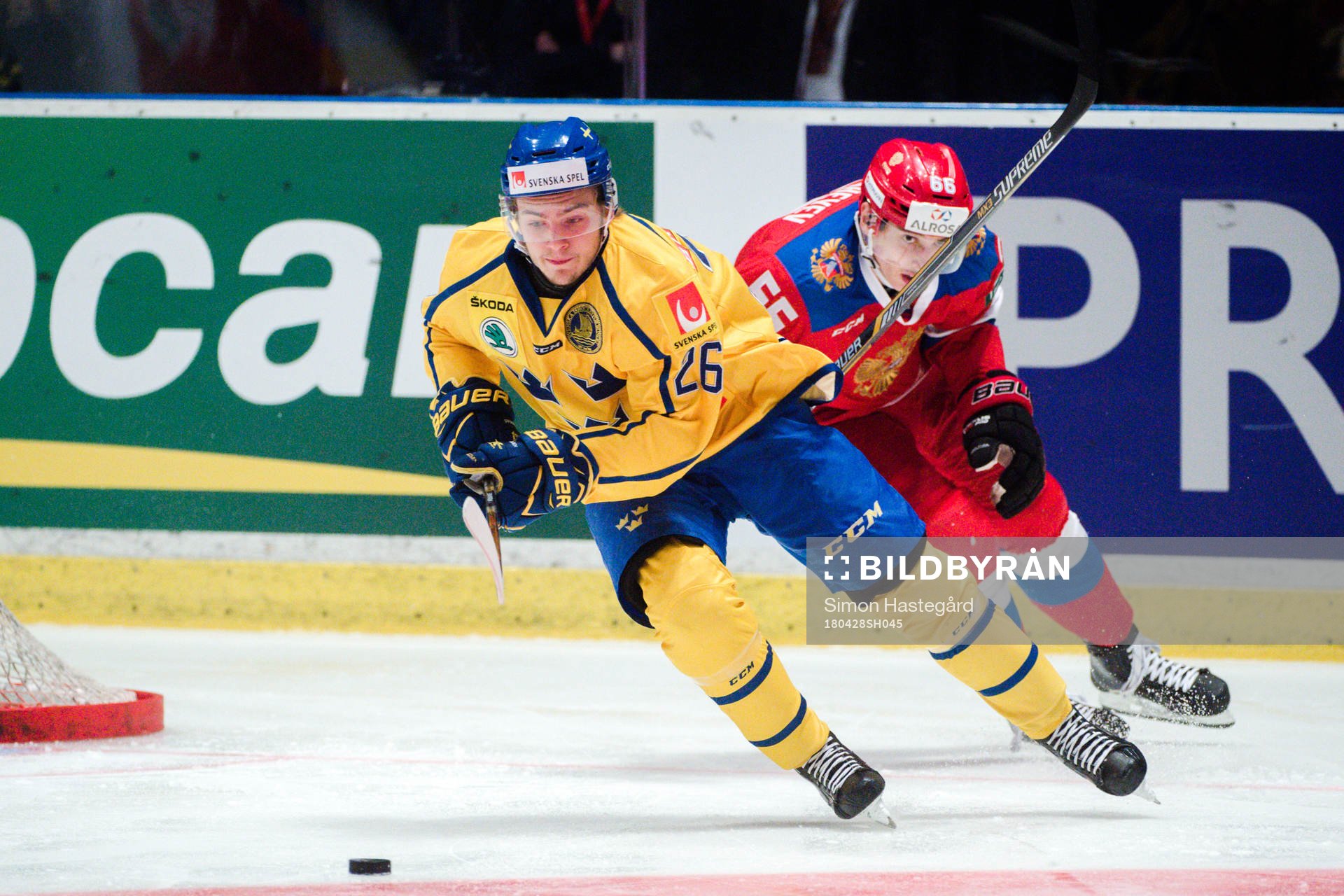 Sveriges Erik Brännström och Rysslands Ilya Mikheyev