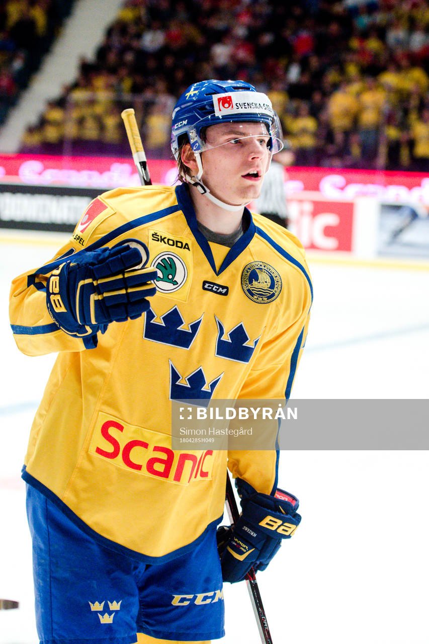 Sveriges Lias Andersson jublar