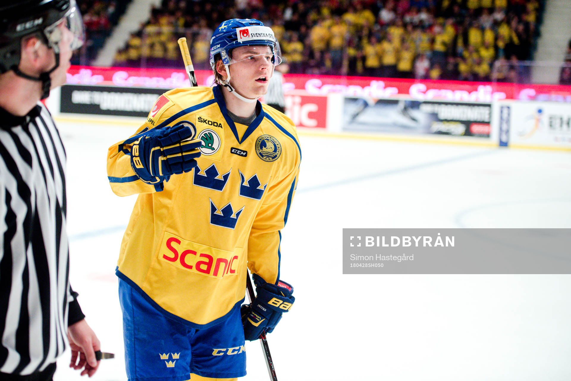 Sveriges Lias Andersson jublar
