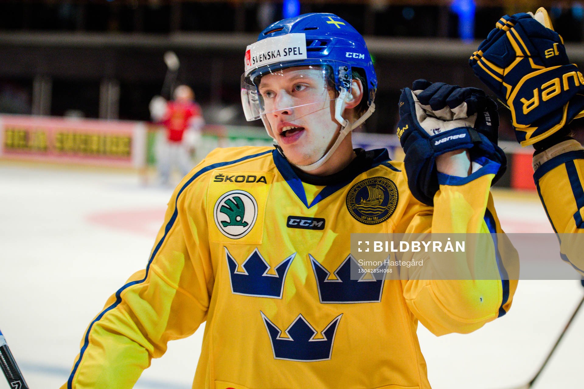 Sveriges Lawrence Pilut jublar