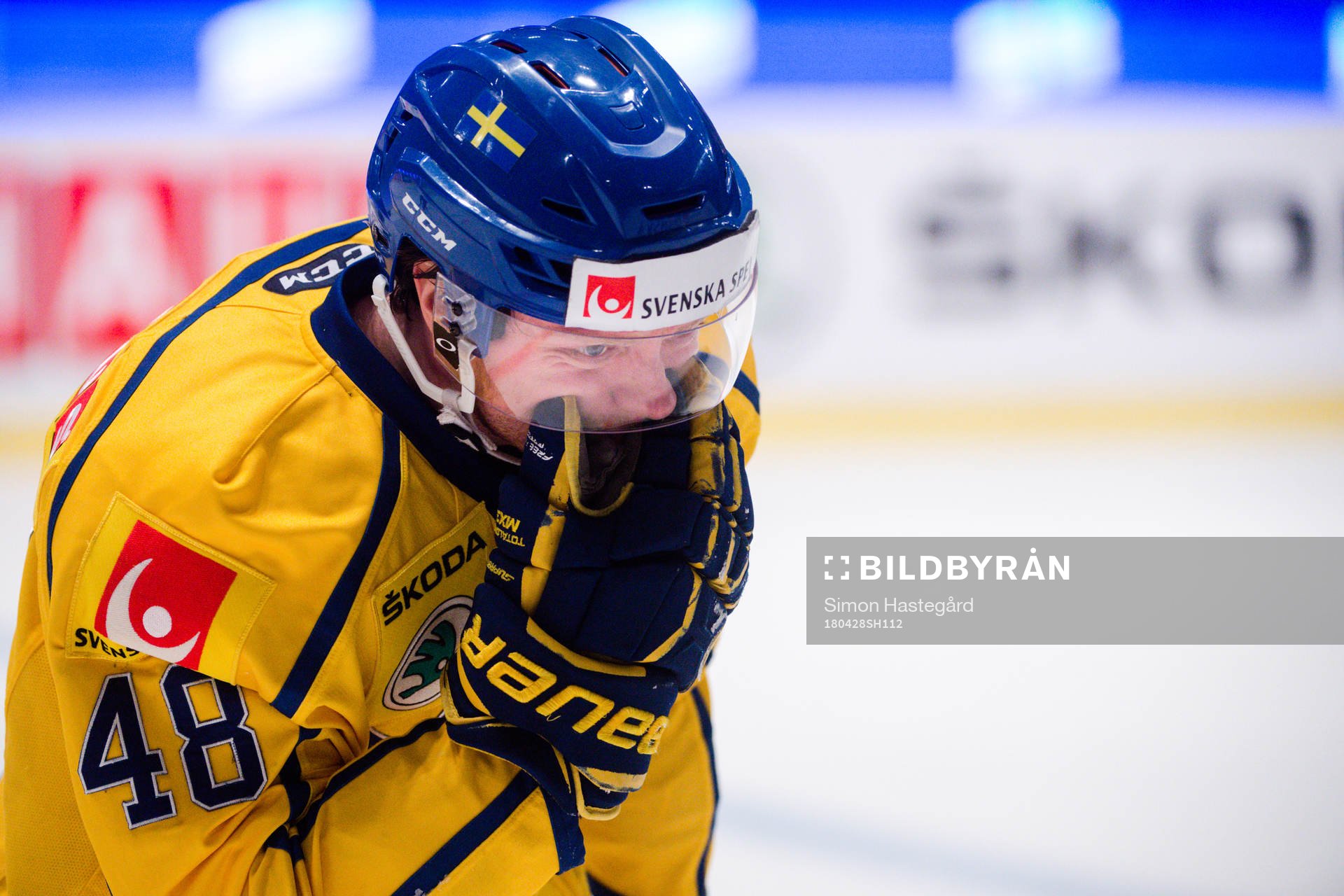 Sveriges Carl Klingberg har ont
